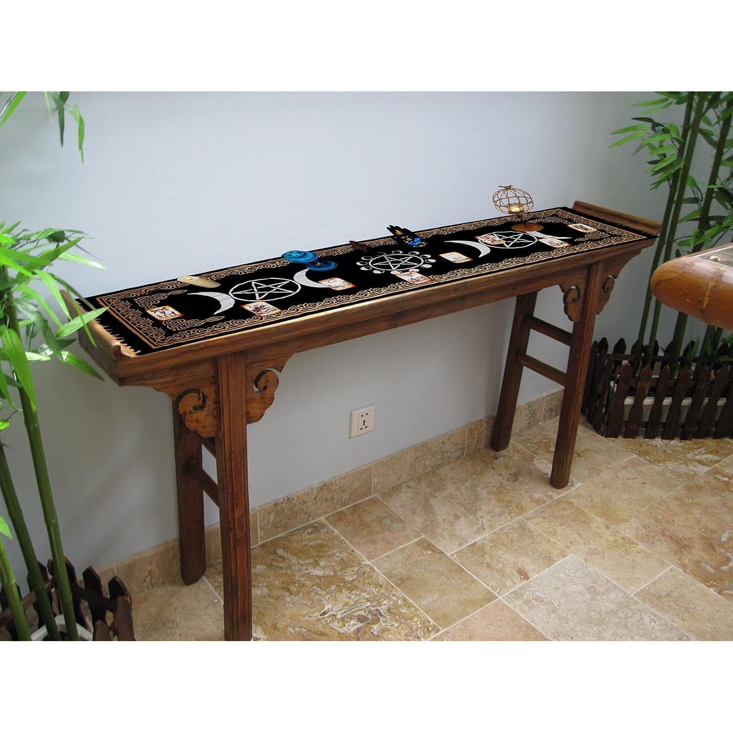 Tela de Altar Algodón Indian Consigners Fases de Luna 182x56 cm