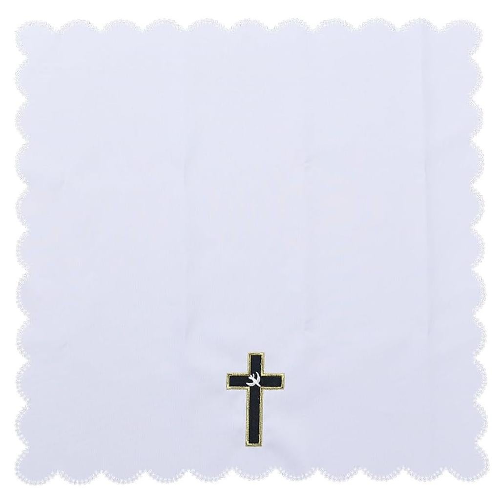 Manto de Altar BLESSUME Cuadrado 45x45cm Blanco con Bordado
