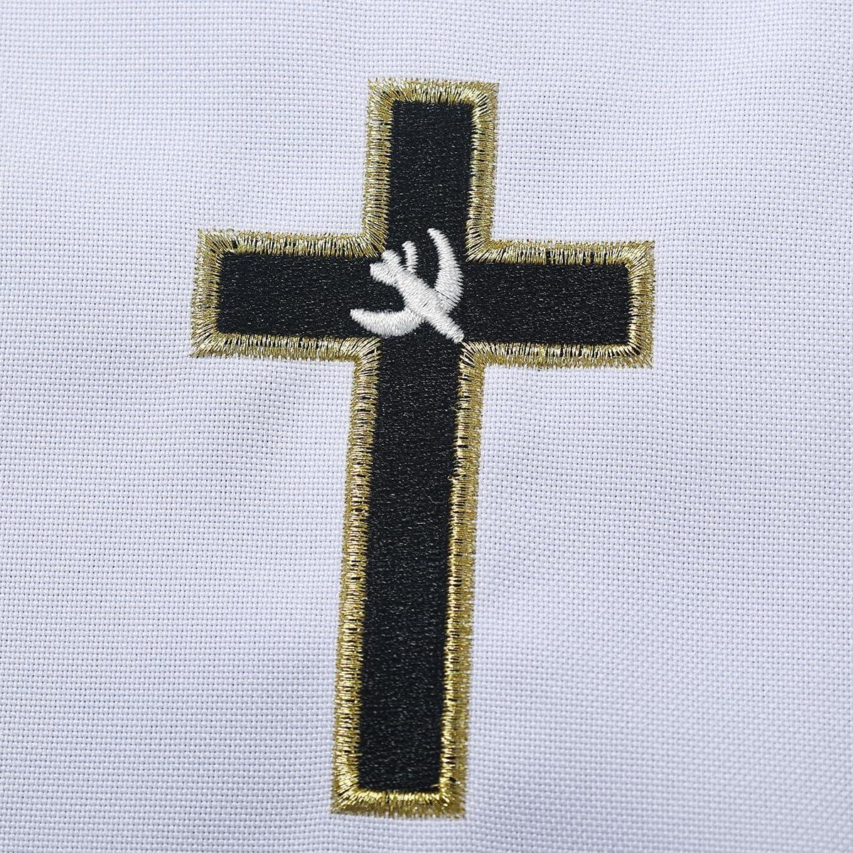 Manto de Altar BLESSUME Cuadrado 45x45cm Blanco con Bordado