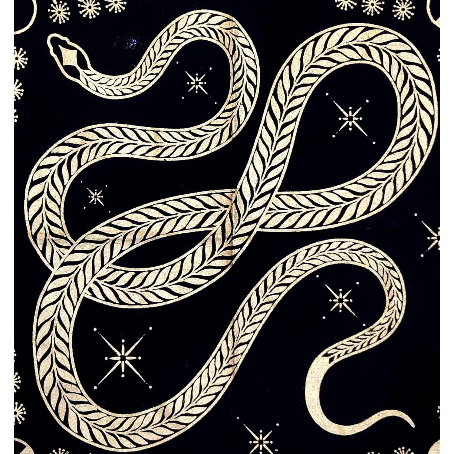 Tela de Altar INDACORIFY Serpiente Dorada 45.72x45.72 cm