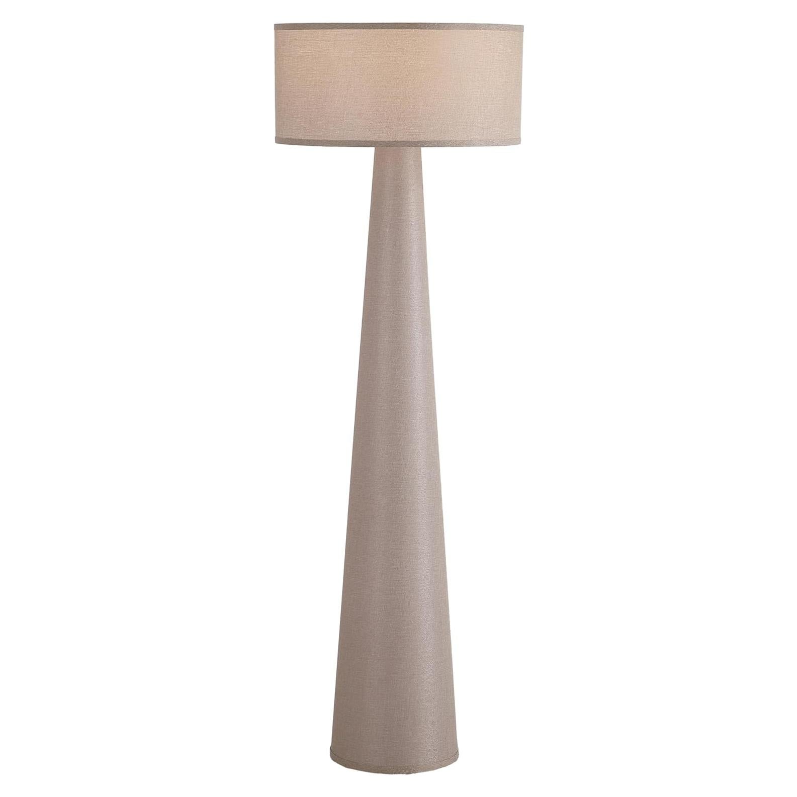 Lámpara de Pie Branch & Wick 150 cm Tela Beige LED Taupe