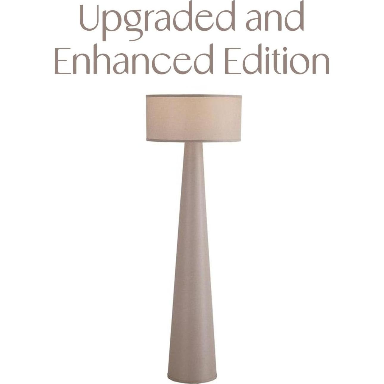 Lámpara de Pie Branch & Wick 150 cm Tela Beige LED Taupe