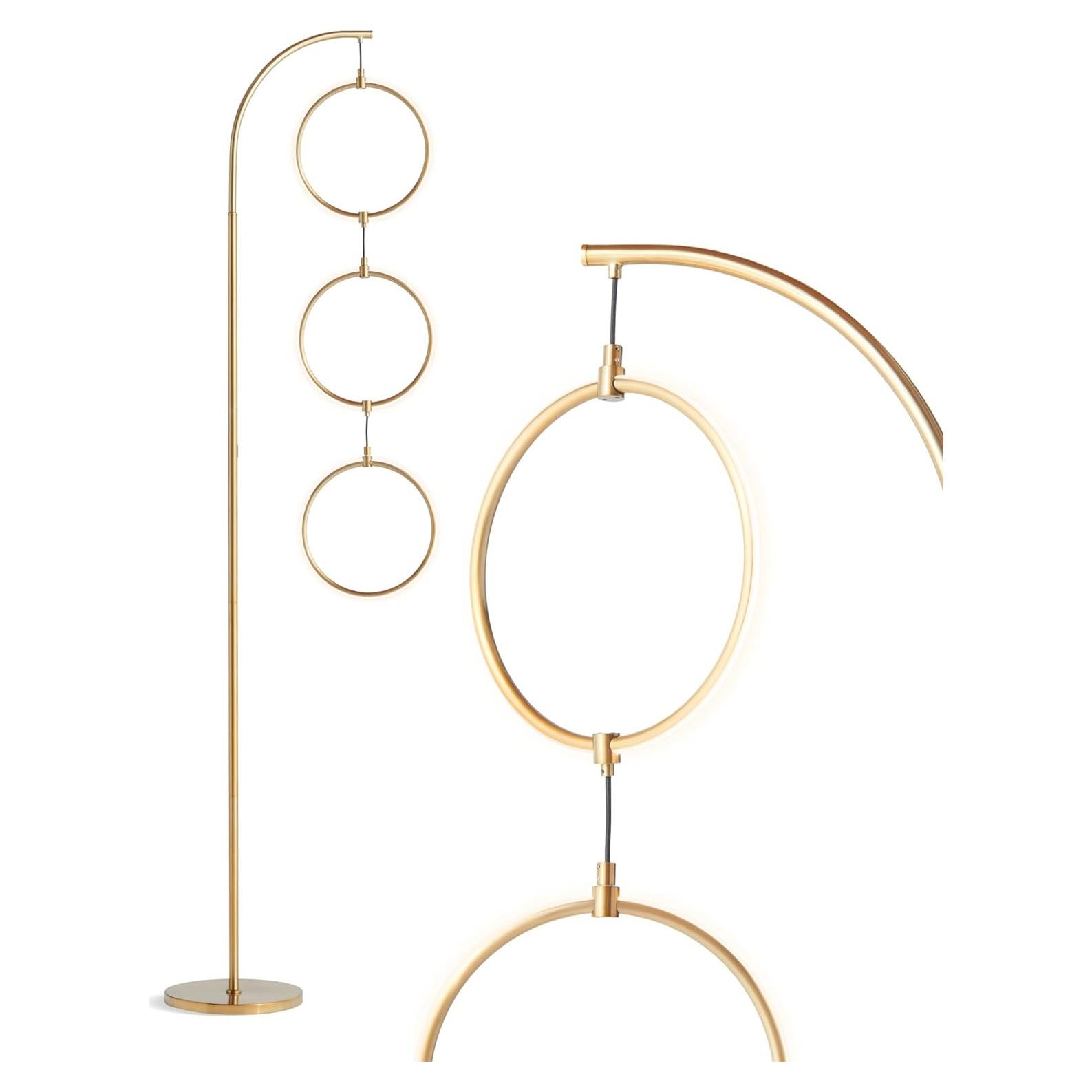 Lámpara de pie LED Brightech Nova 187.96 cm Latón Regulable