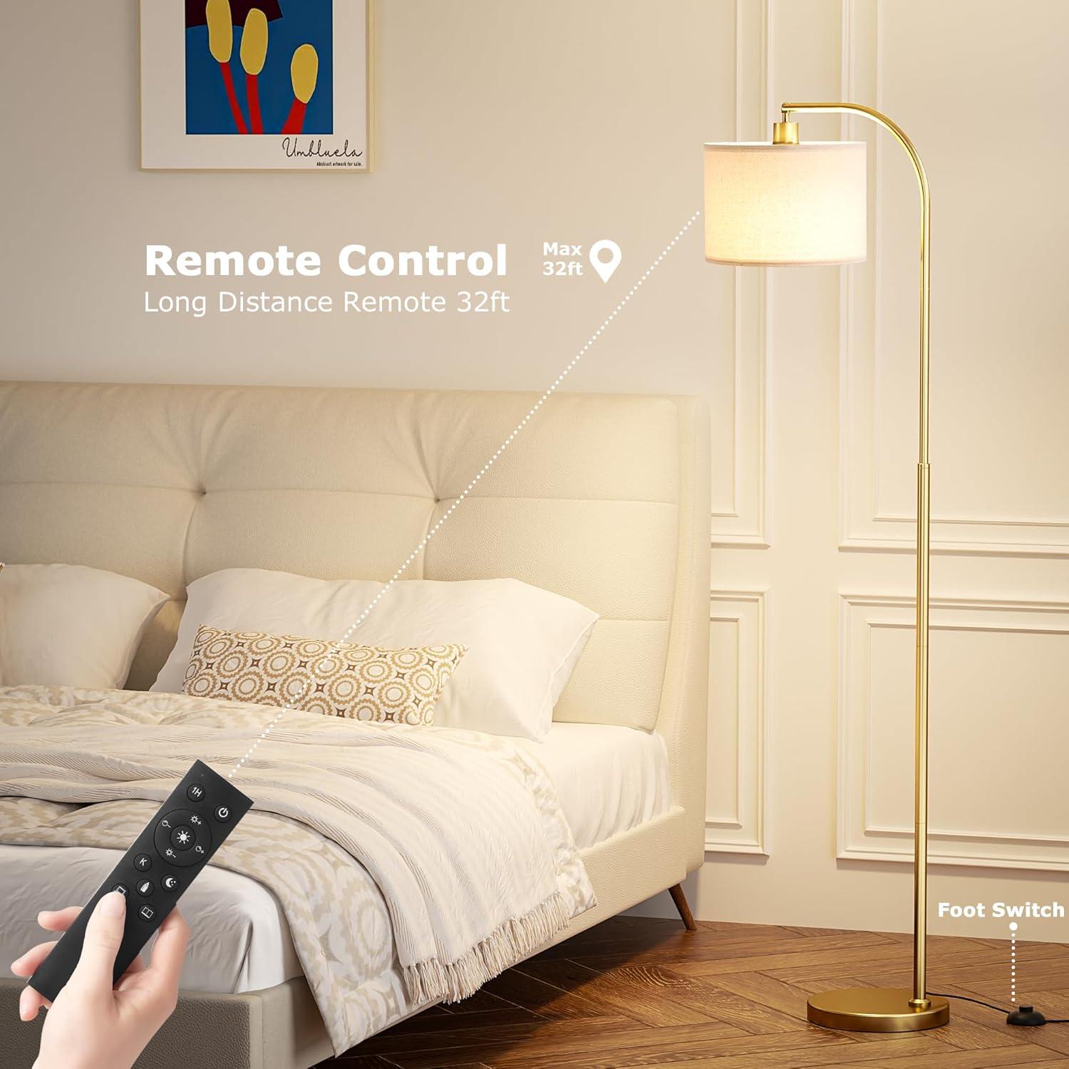 Lámpara de Pie Ambimall RPT-QZB40401 con Control Remoto 160cm