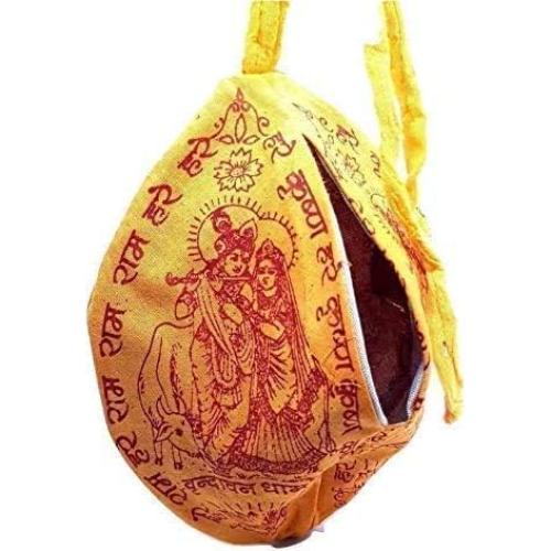 Bolsa Japa Mala Craftslook - Set de 2 Piezas Algodón Amarillo