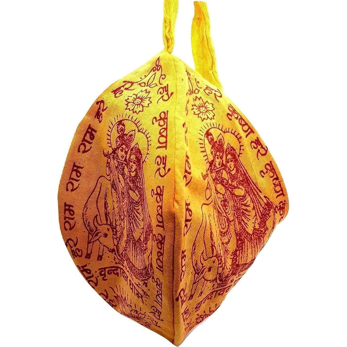 Bolsa Japa Mala Craftslook - Set de 2 Piezas Algodón Amarillo