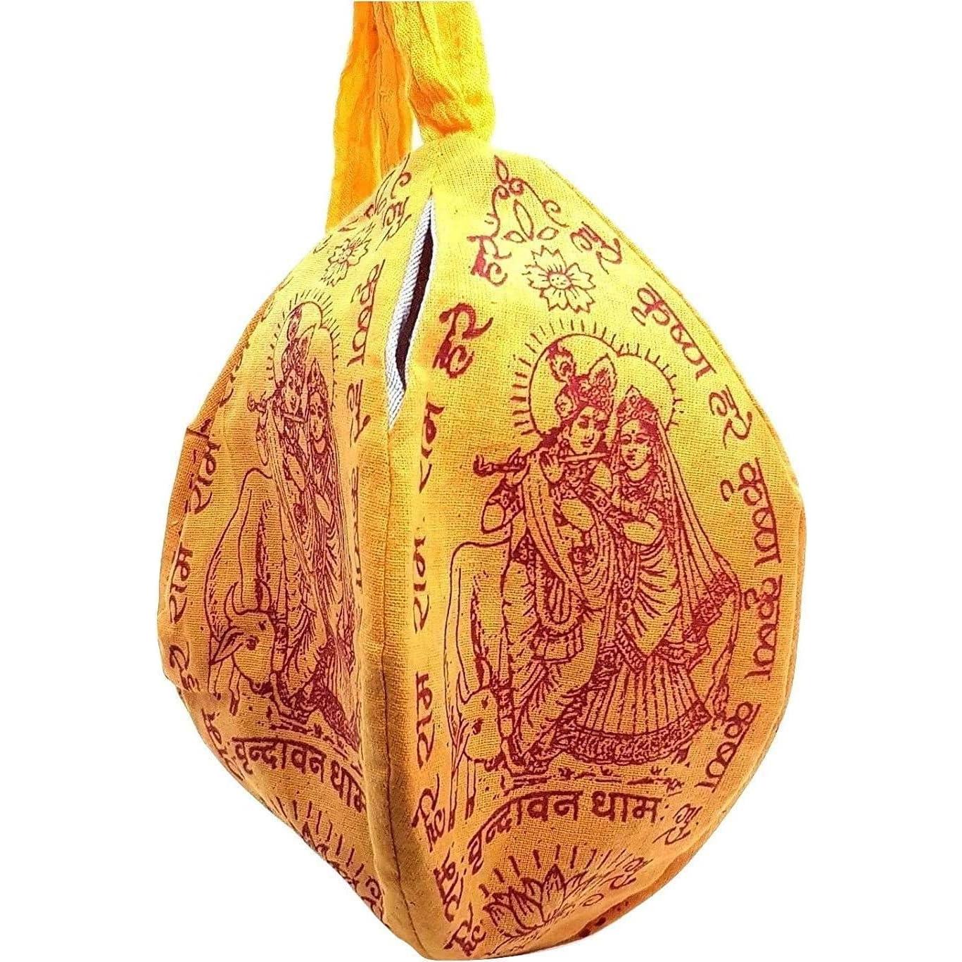 Bolsa Japa Mala Craftslook - Set de 2 Piezas Algodón Amarillo