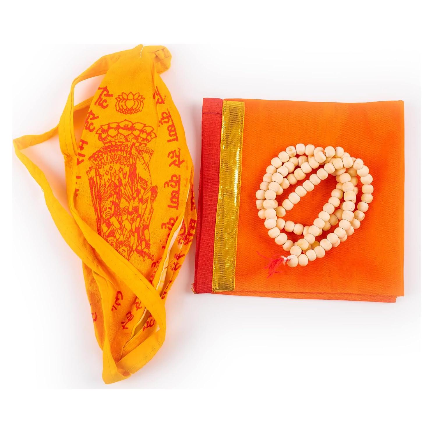 Conjunto de mala de Tulsi y 2 bolsas de Japa para meditación