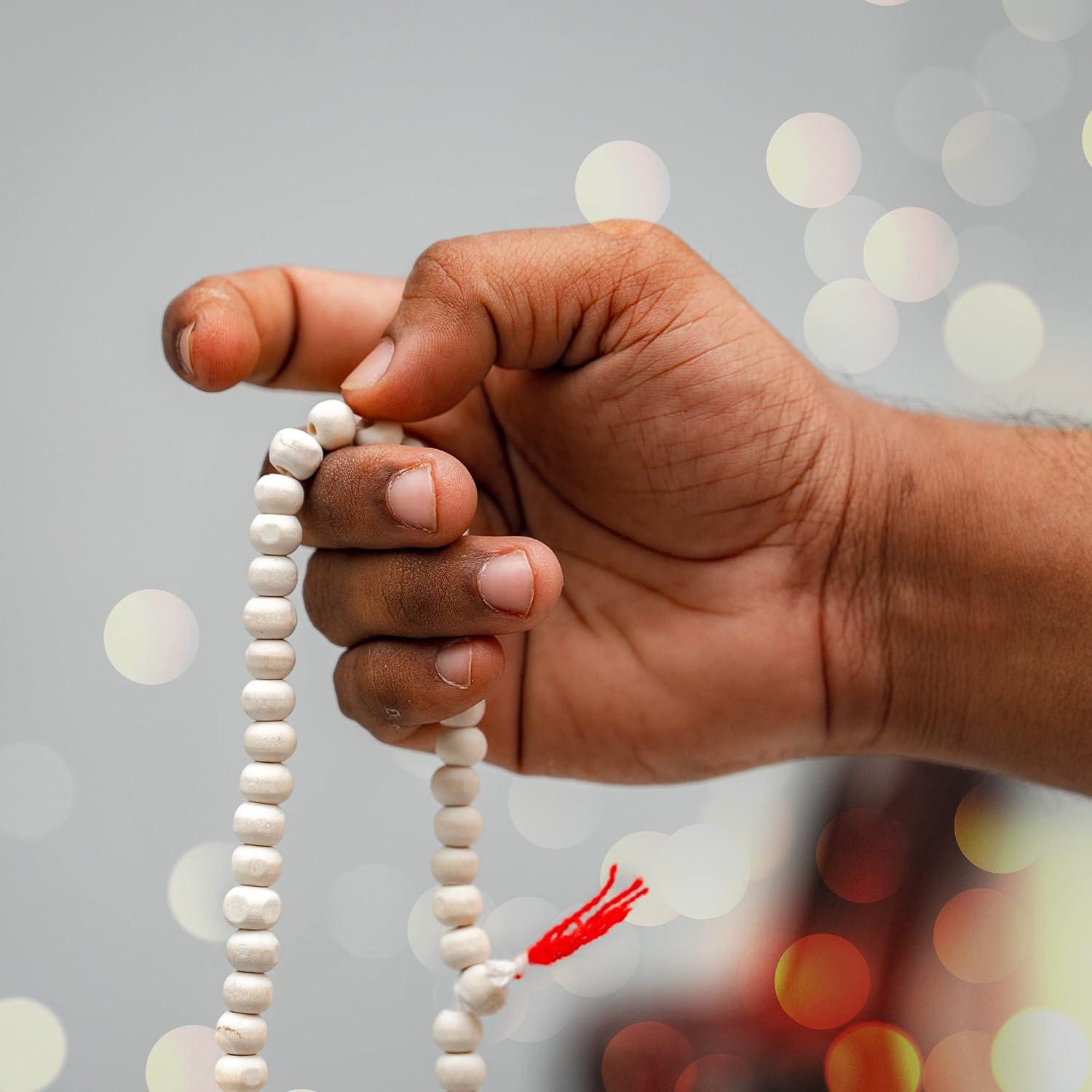 Conjunto de mala de Tulsi y 2 bolsas de Japa para meditación