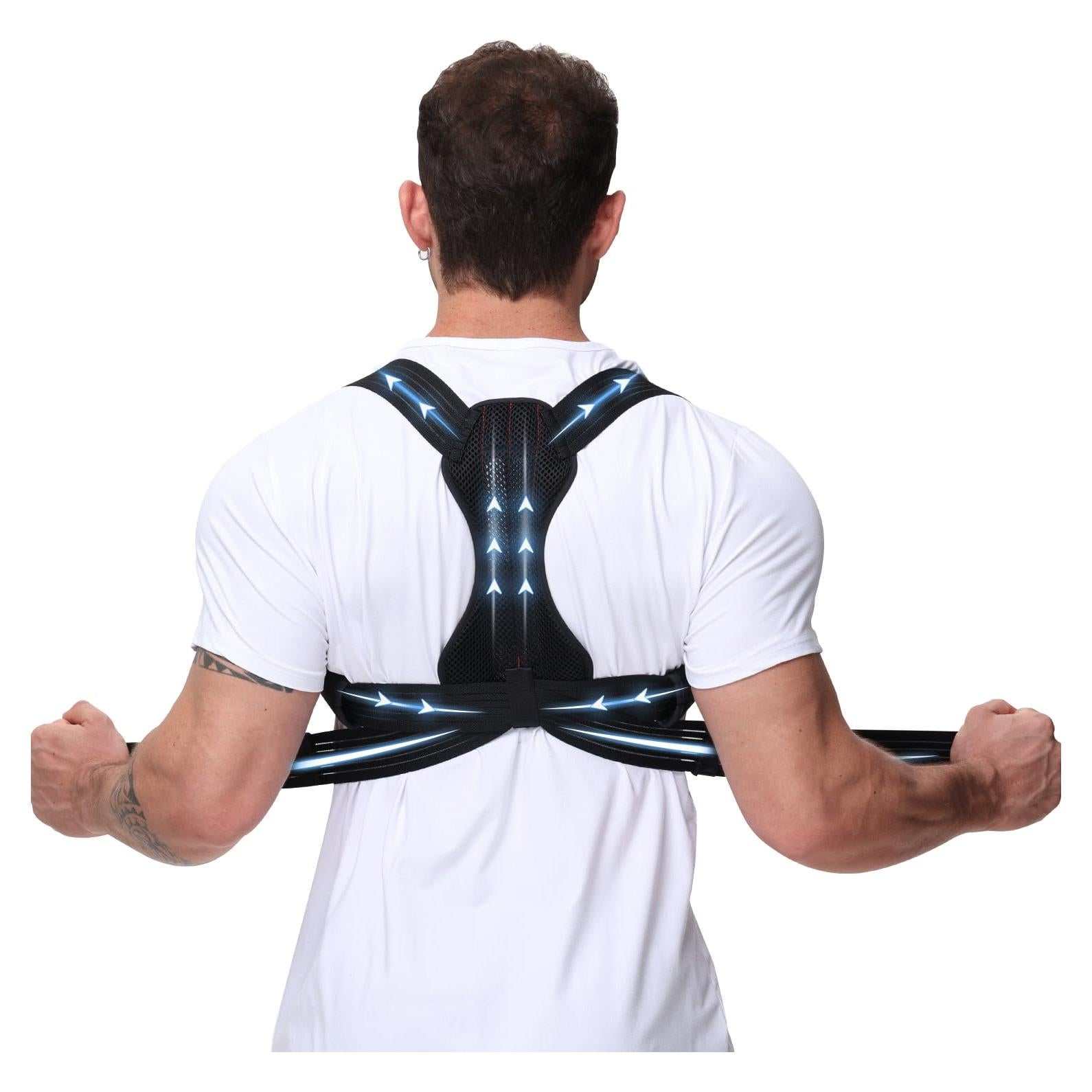 Corrector de Postura Luckela Faja Ajustable Alivio Espalda