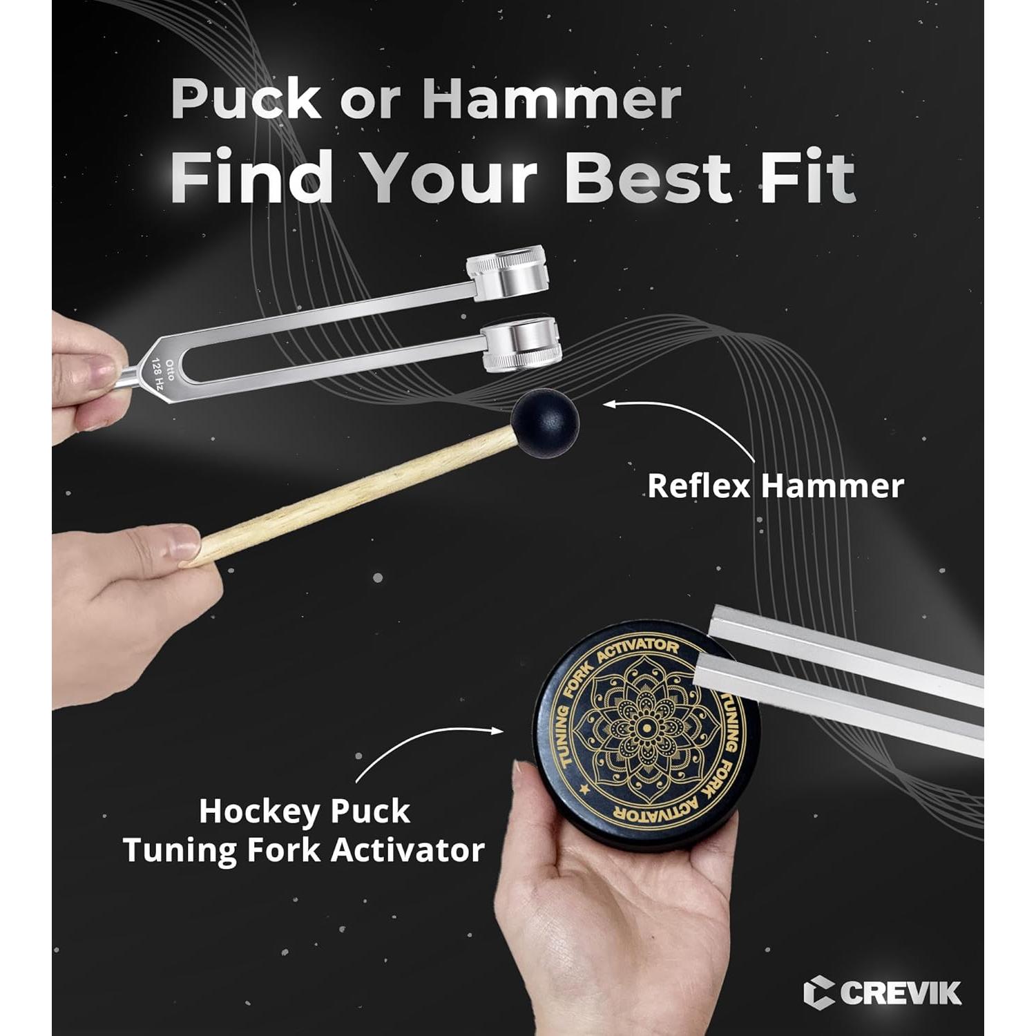 Juego de Diapasones CREVIK para Sanación Sonora - 4 Tonos