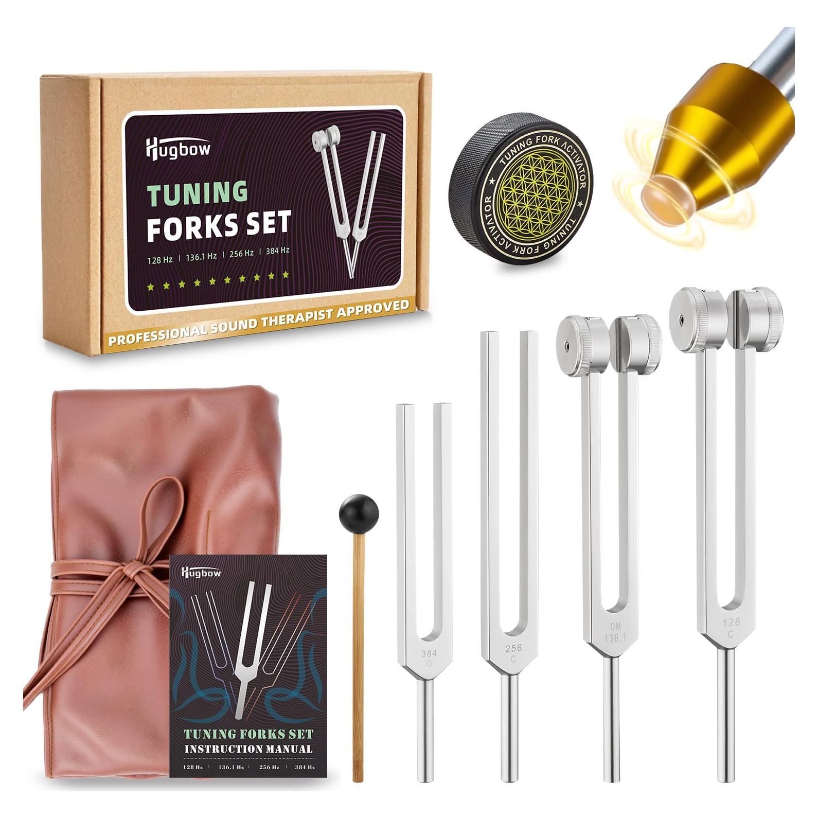 Juego de Tinas de Afinación Aluminio 128Hz 136.1Hz 256Hz 384Hz