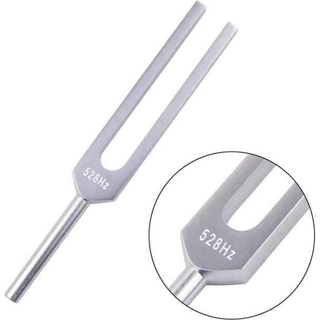 Tenedor de Afinación 528 Hz Kaigeszad con Martillo y Bolsa