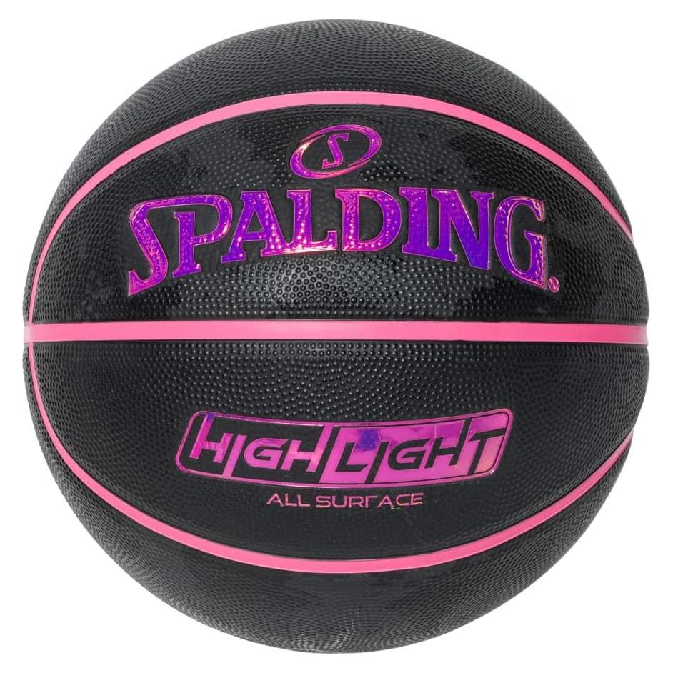 Balón de Baloncesto Spalding #6 Caucho Negro/Rosa