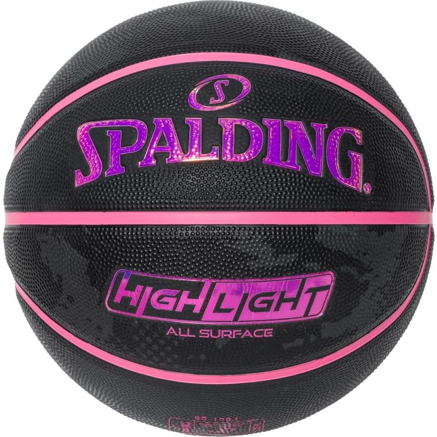 Balón de Baloncesto Spalding #6 Caucho Negro/Rosa