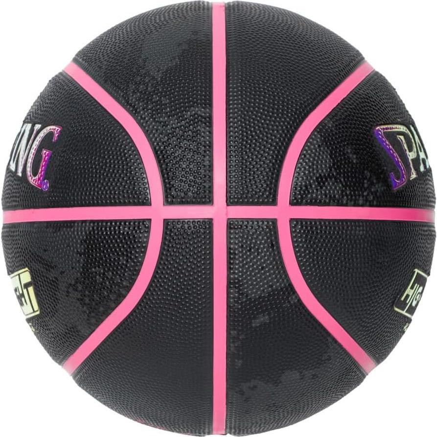 Balón de Baloncesto Spalding #6 Caucho Negro/Rosa