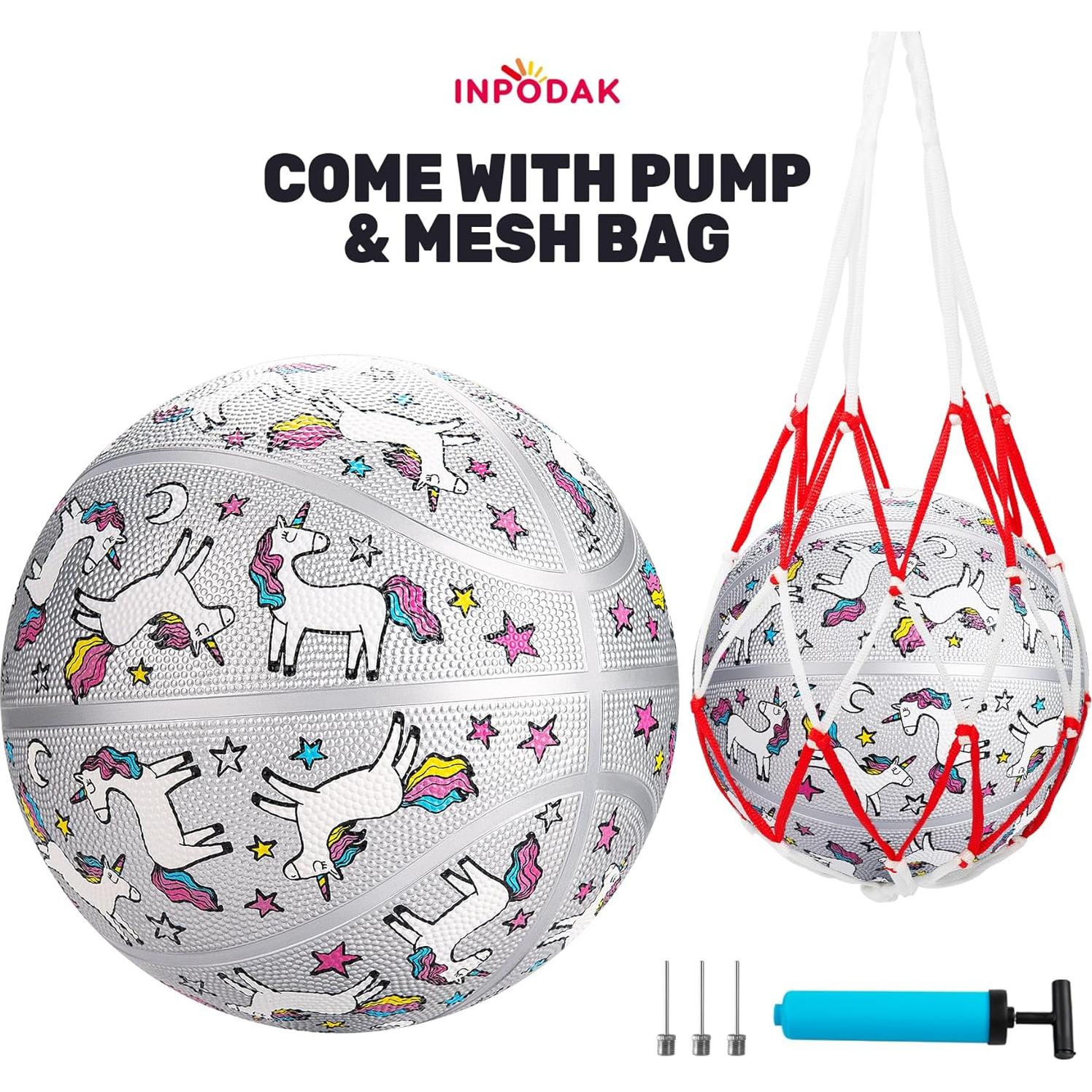 Balón de Baloncesto INPODAK Tamaño 5 Unicornio 69.85 cm