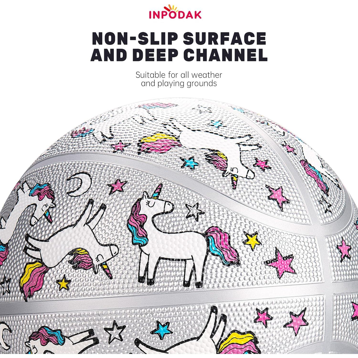 Balón de Baloncesto INPODAK Tamaño 5 Unicornio 69.85 cm