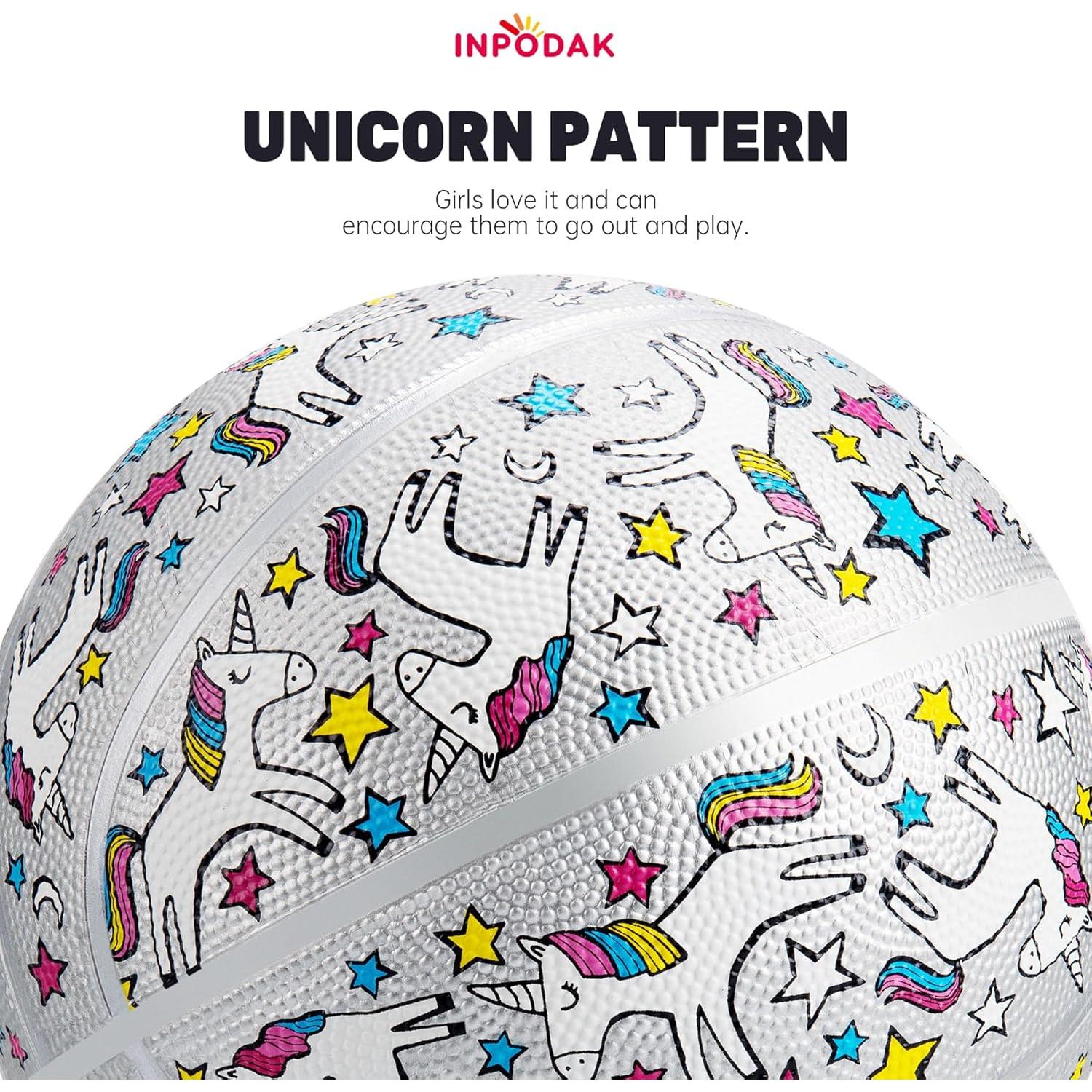 Balón de Baloncesto INPODAK Tamaño 5 Unicornio 69.85 cm