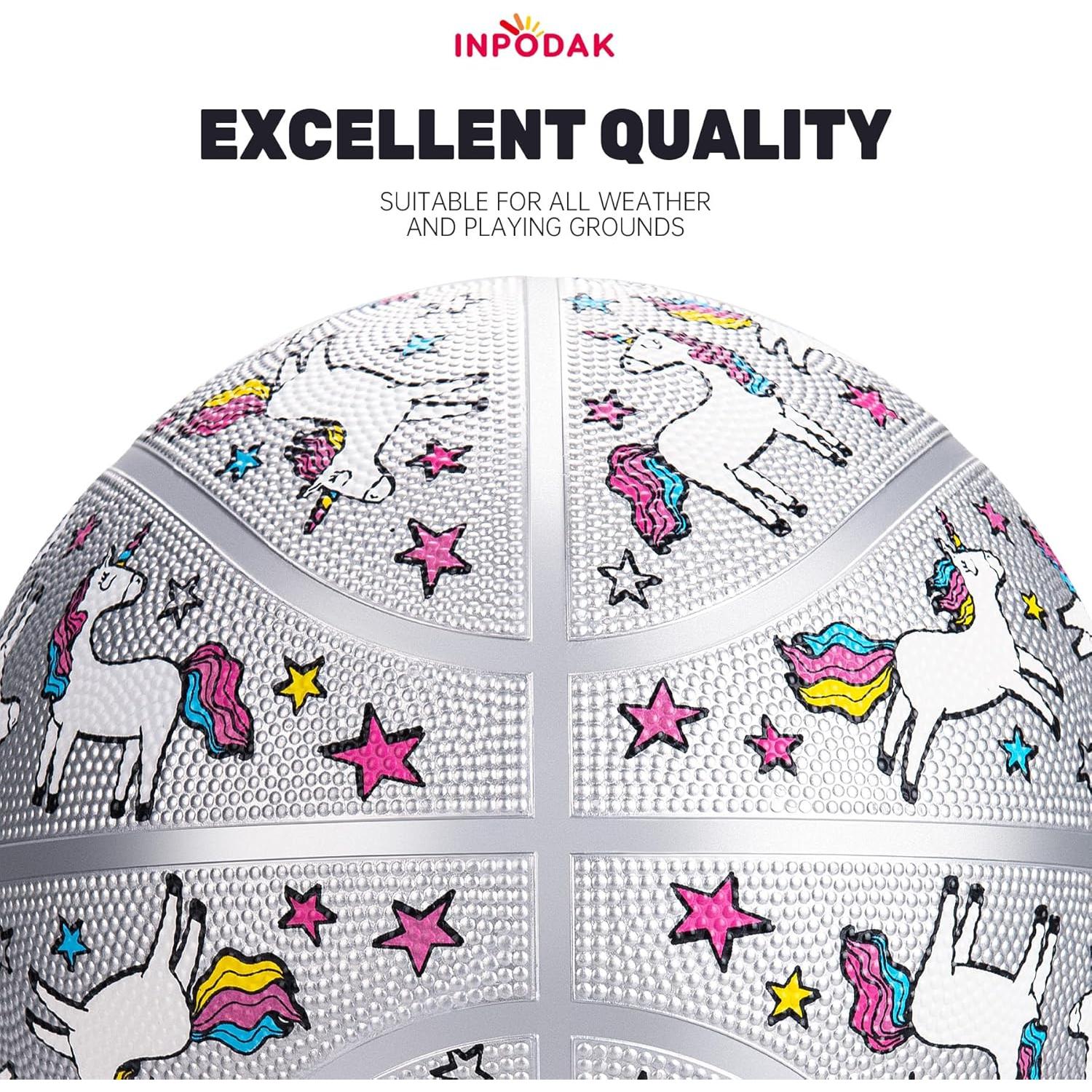 Balón de Baloncesto INPODAK Tamaño 5 Unicornio 69.85 cm