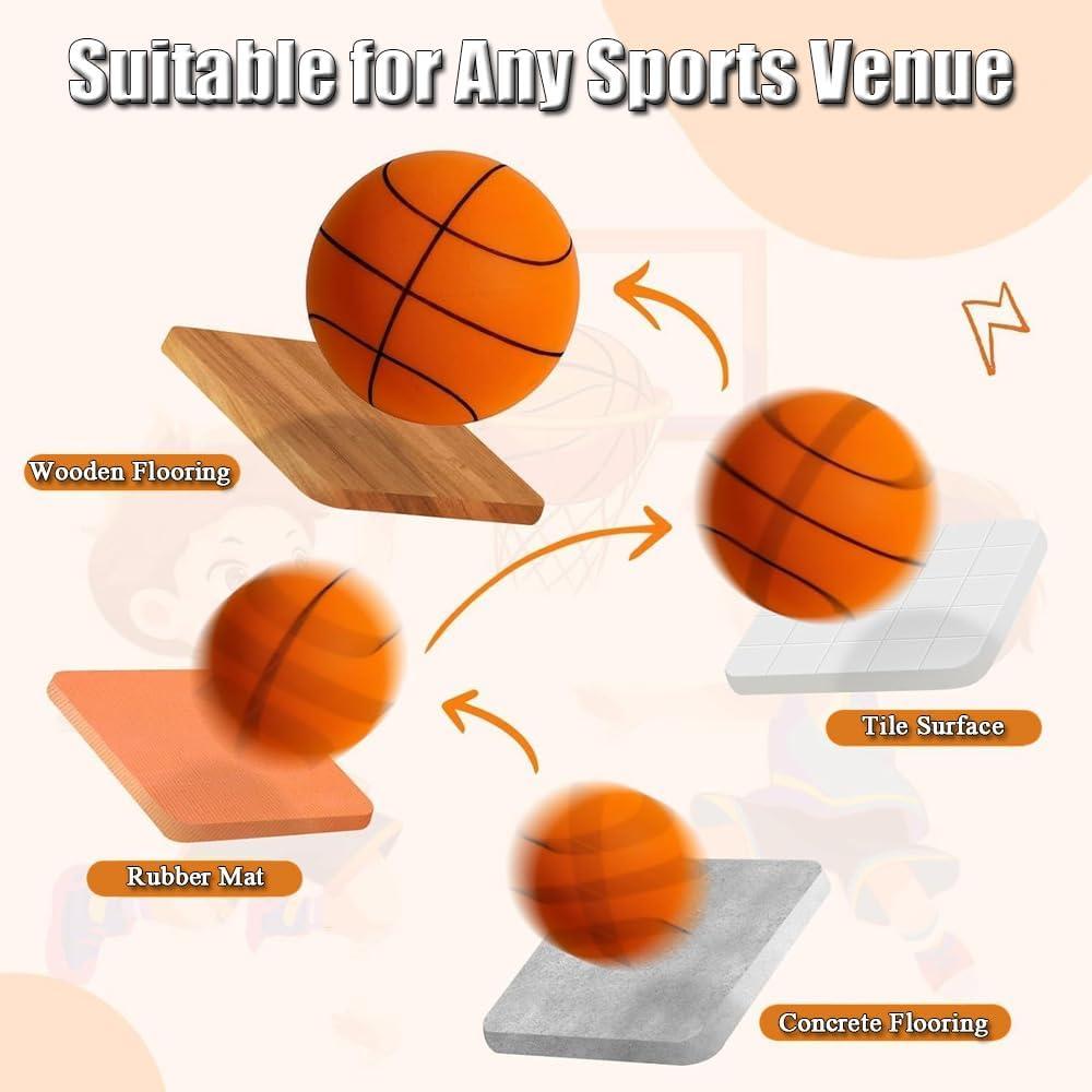 Balón de Baloncesto Silencioso Yalemie Tamaño 7 Espuma PU