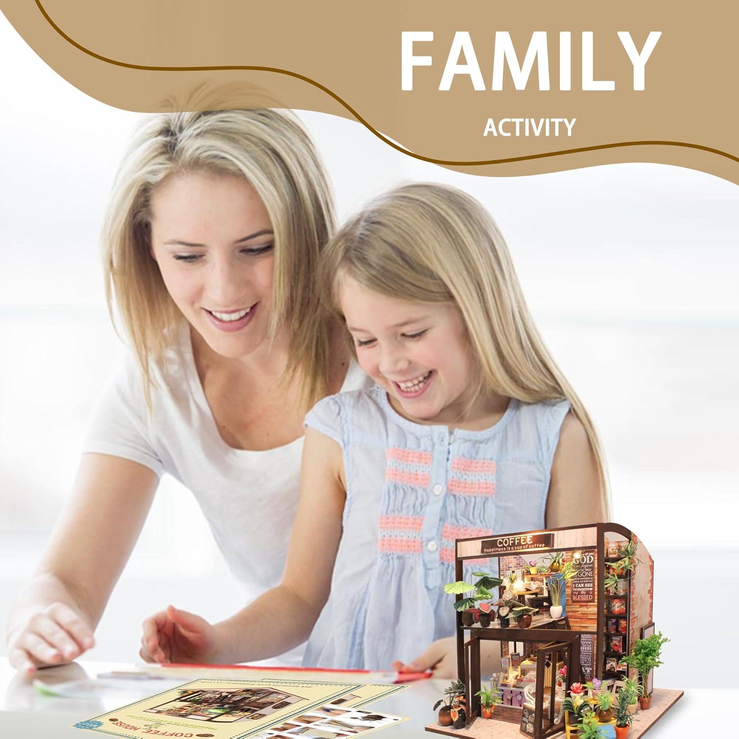 Casa de Muñecas Miniatura Flever DIY con Muebles 20x19x17cm