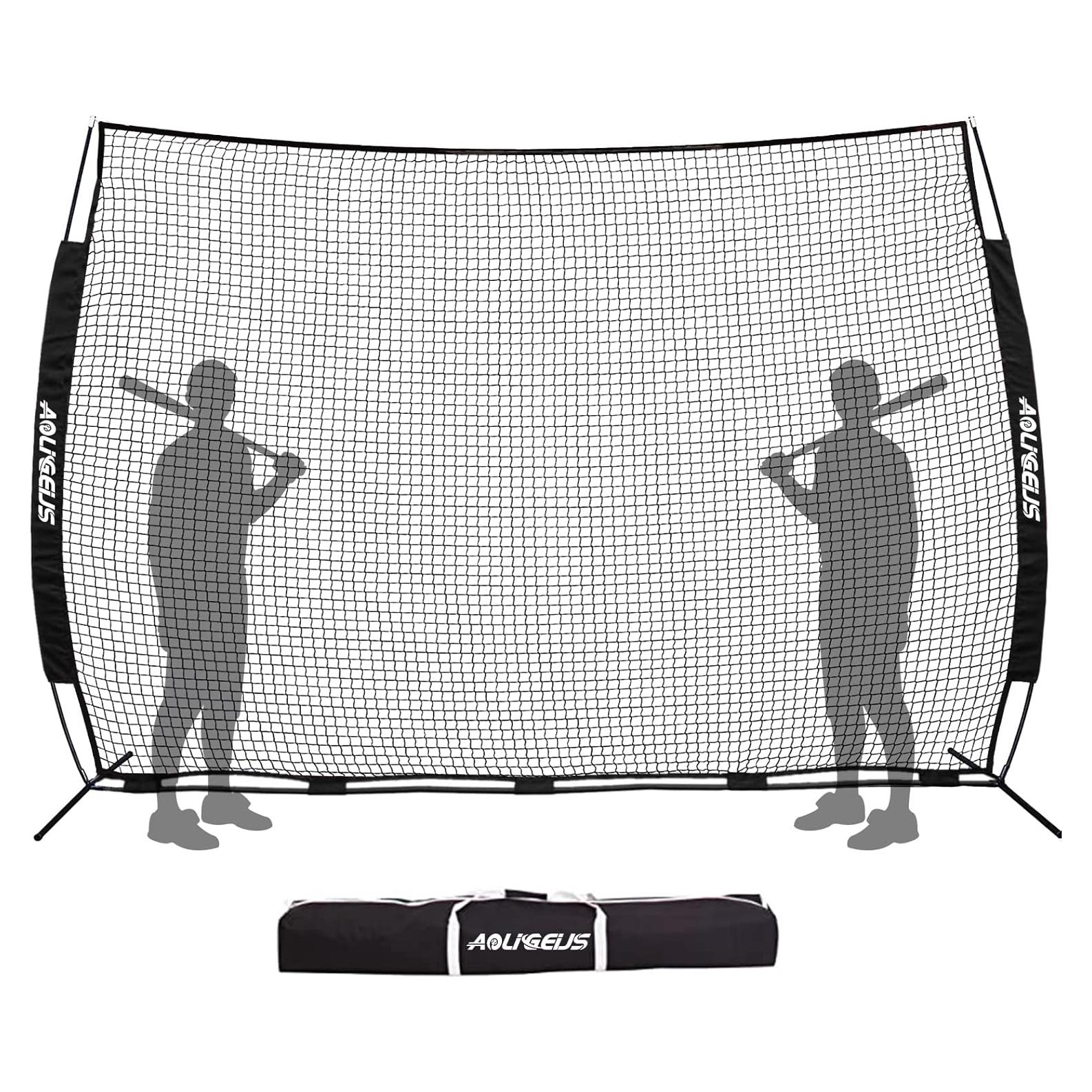 Red de Barrera Deportiva AOLIGEIJS 12x9ft para Béisbol y Fútbol