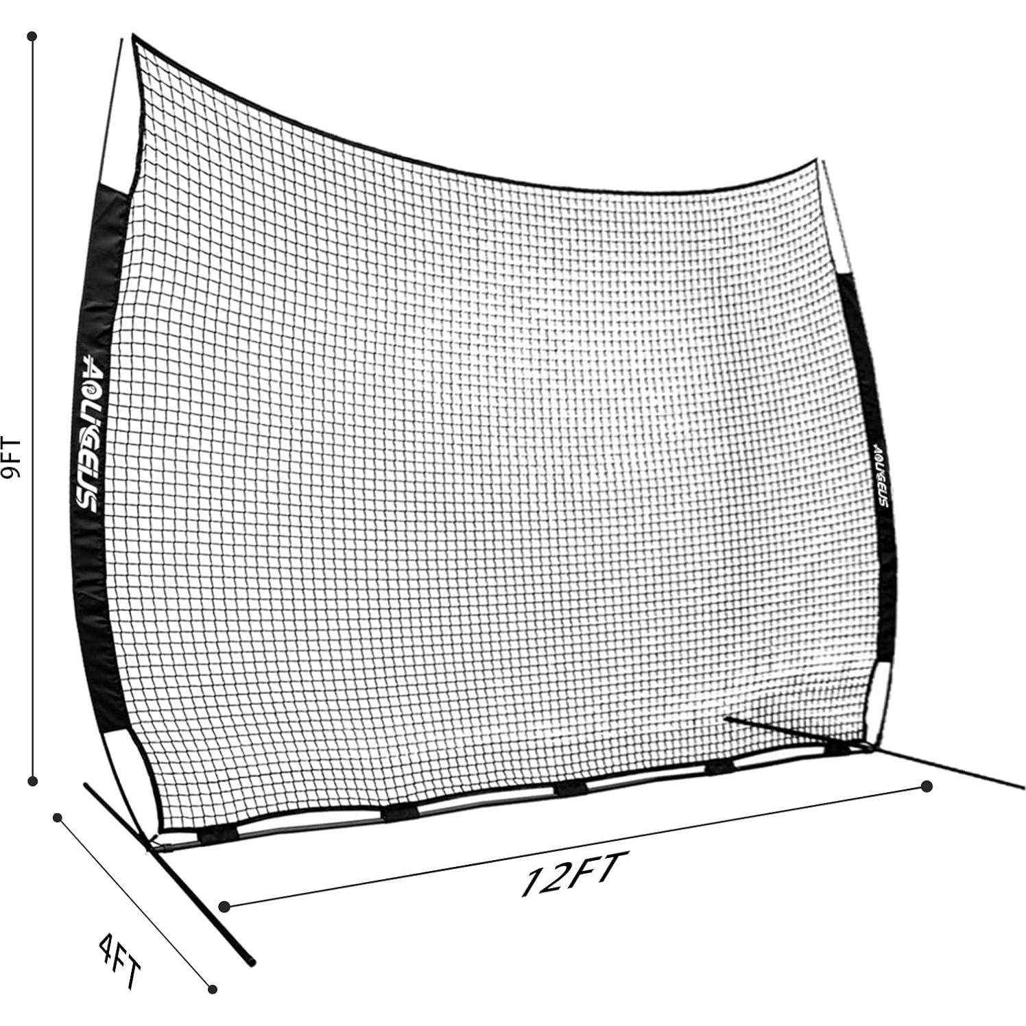 Red de Barrera Deportiva AOLIGEIJS 12x9ft para Béisbol y Fútbol