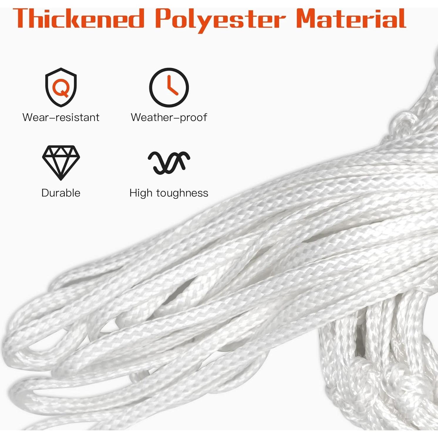 Red de Baloncesto Sanung 2 Paquetes Resistente para Interior y Exterior