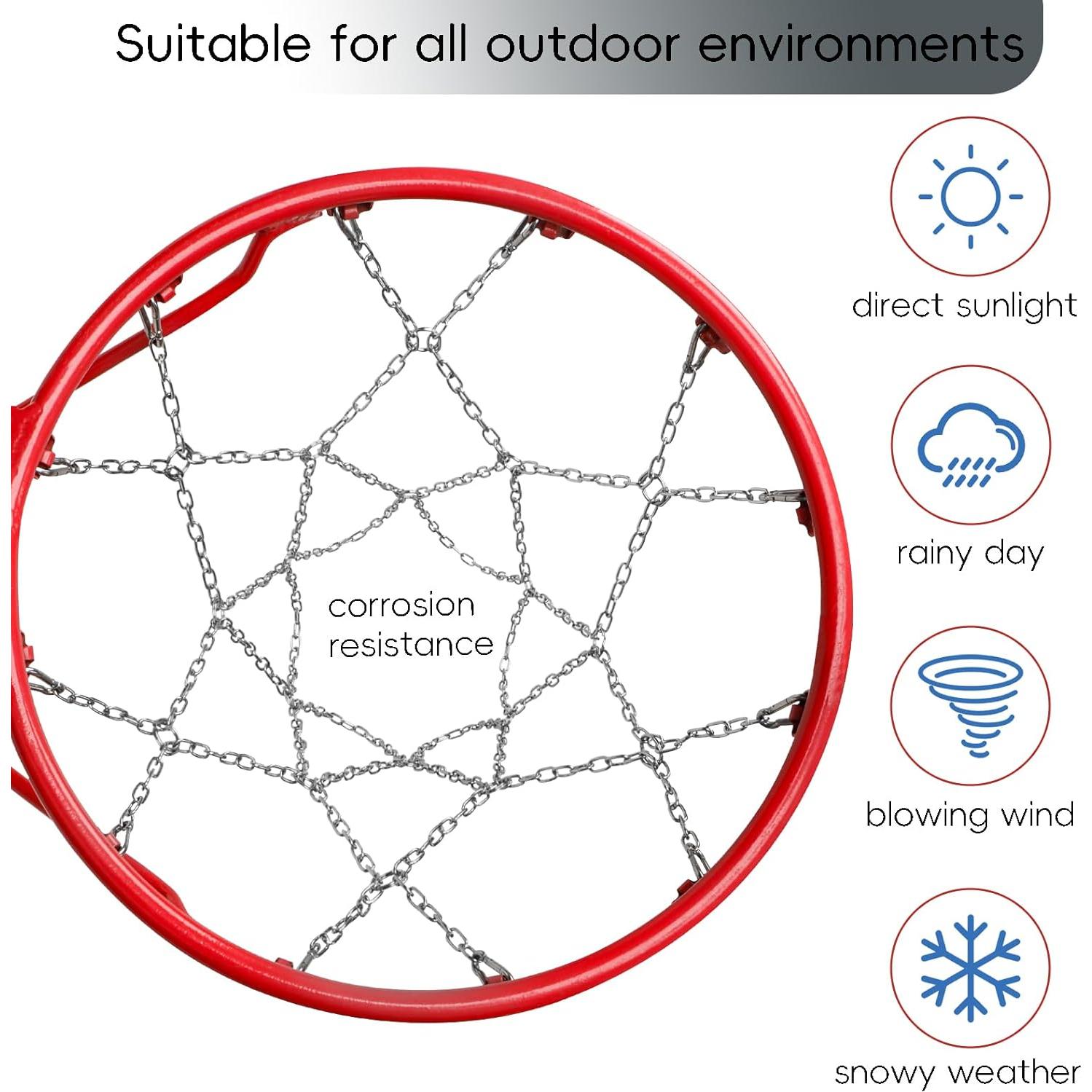 Red de Baloncesto Dakzhou LQW-002 Acero Inoxidable 450x450cm