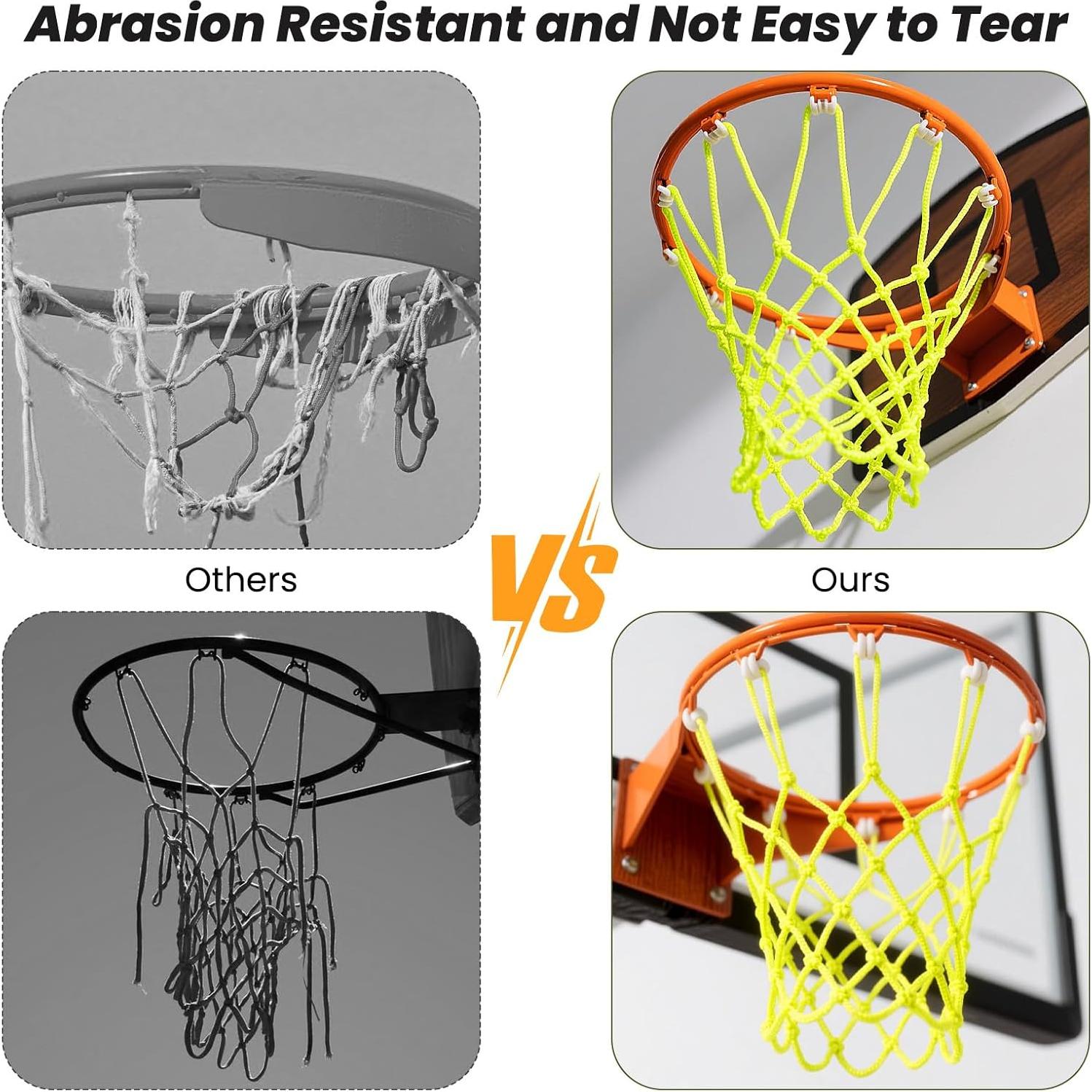 Red de Baloncesto Brillante en la Oscuridad Apausvcm 50cm