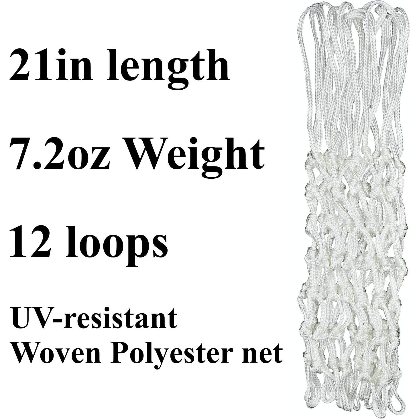 Red de Baloncesto BATDIYOW Alta Resistencia 12 Lazos 53cm