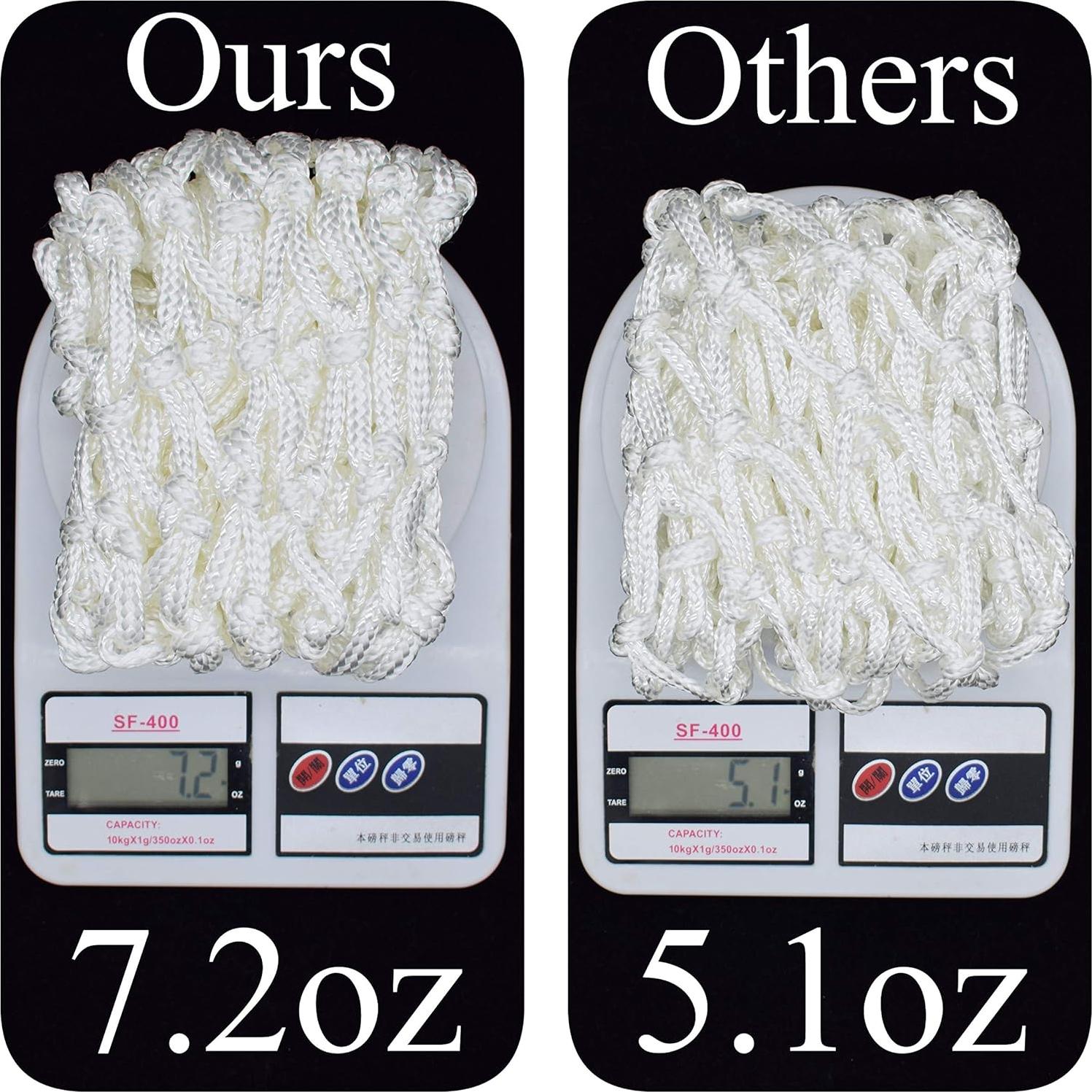 Red de Baloncesto BATDIYOW Alta Resistencia 12 Lazos 53cm