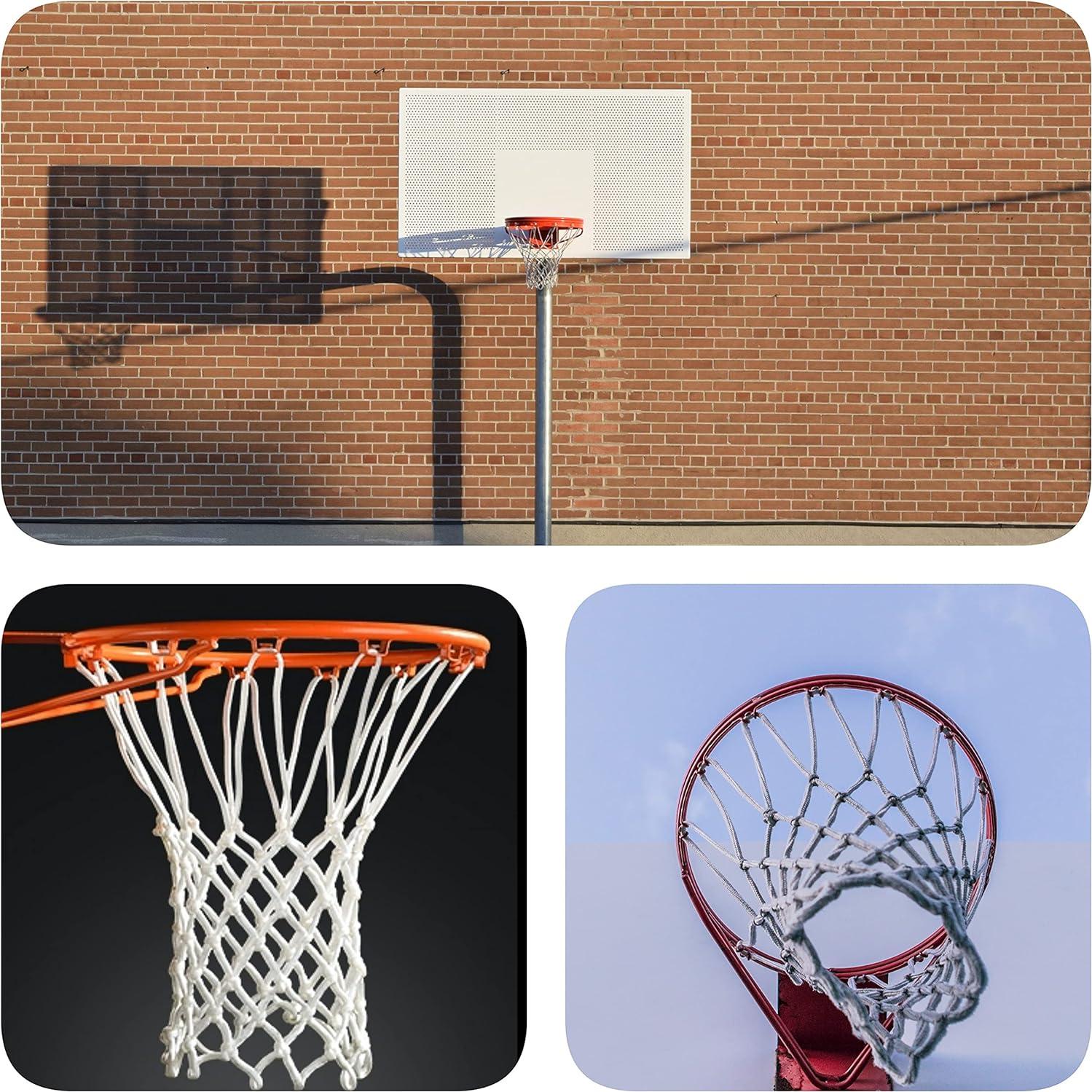 Red de Baloncesto BATDIYOW Alta Resistencia 12 Lazos 53cm