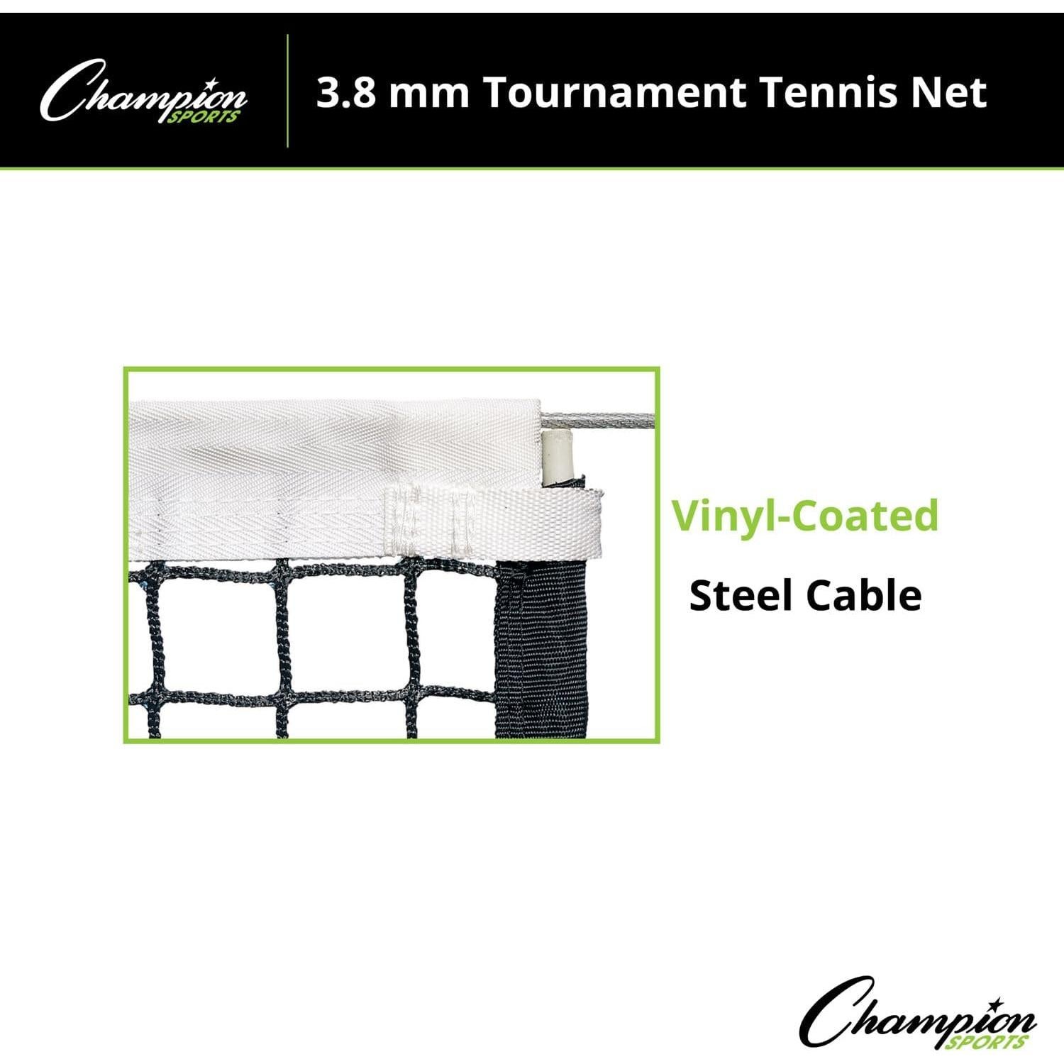 Red de Tenis Champion Sports 3.8 mm para Torneos 12.8 m