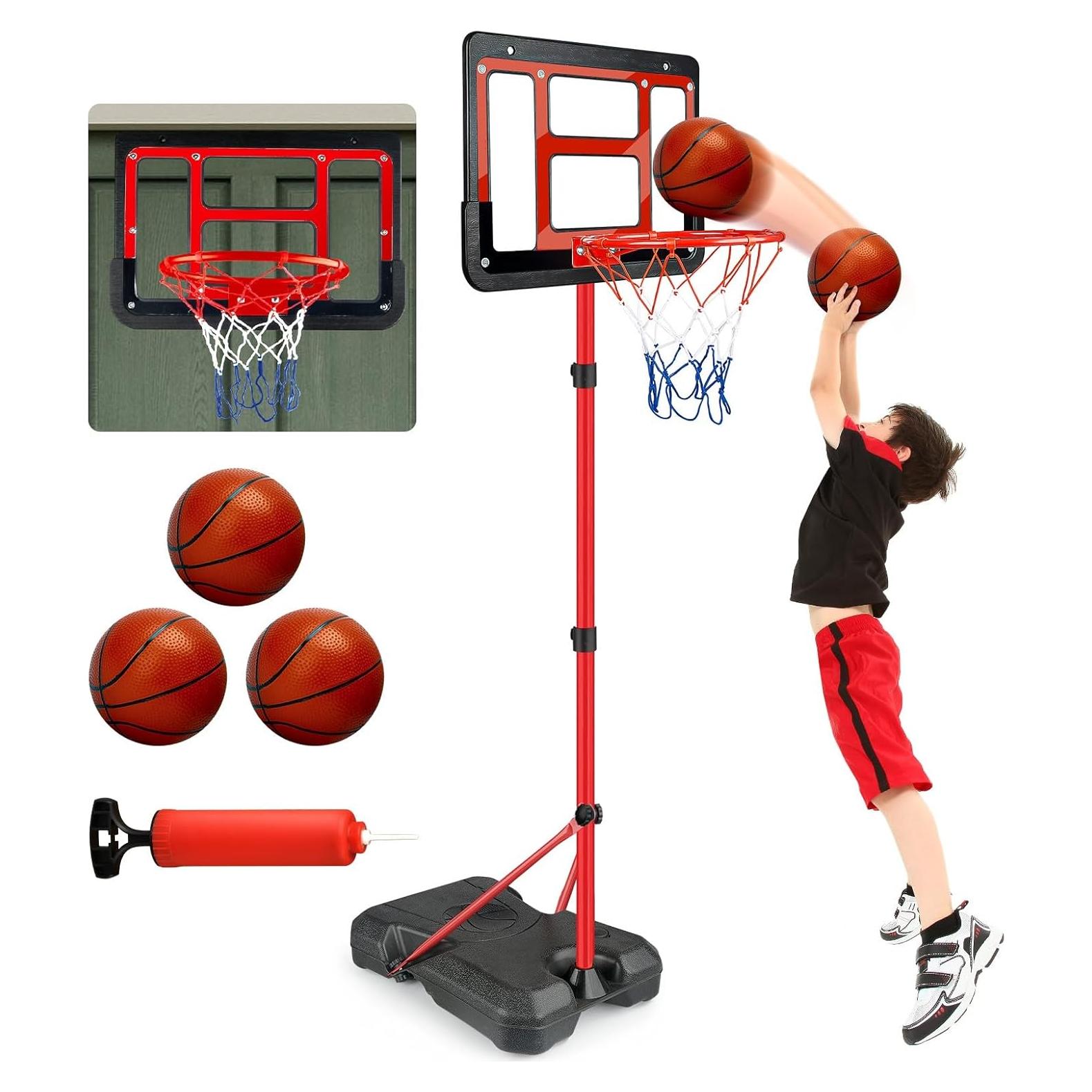 Aro de Baloncesto Ajustable ShyLizard 1.07m-1.88m para Niños