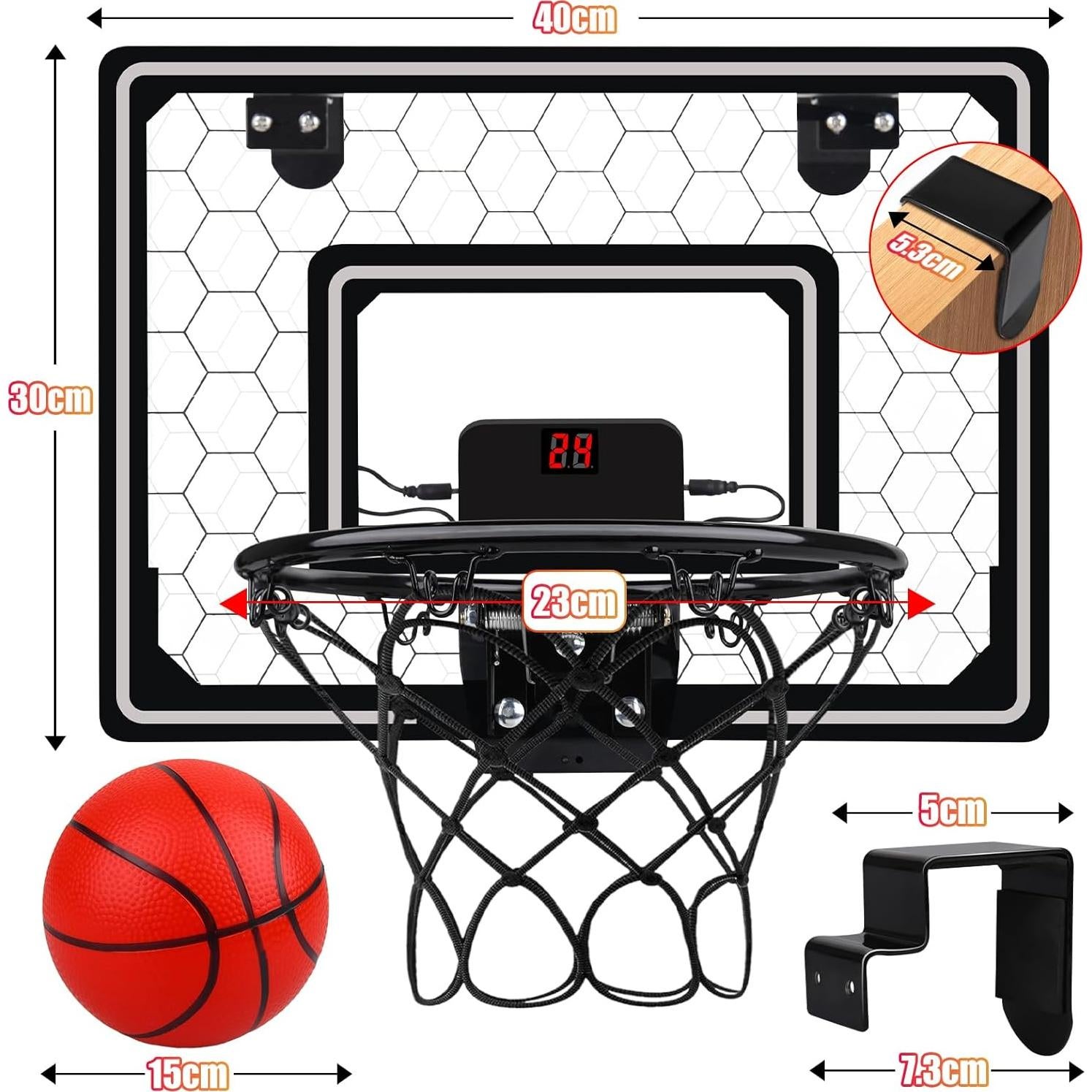 Aro de Baloncesto Interior Biulotter 45.72 cm con Luz LED