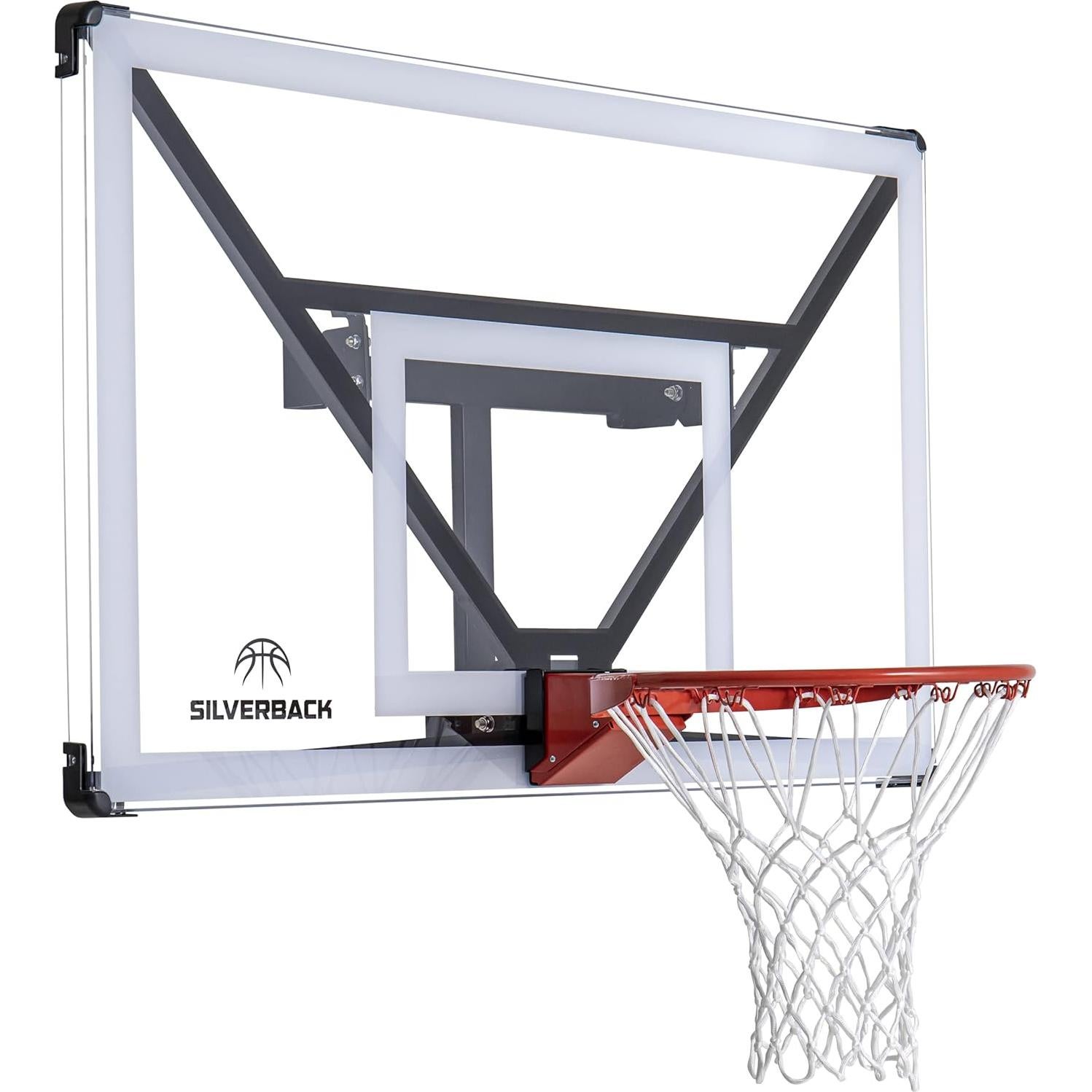 Aro de Baloncesto Silverback NXT 54" Montaje en Pared + Balón Spalding