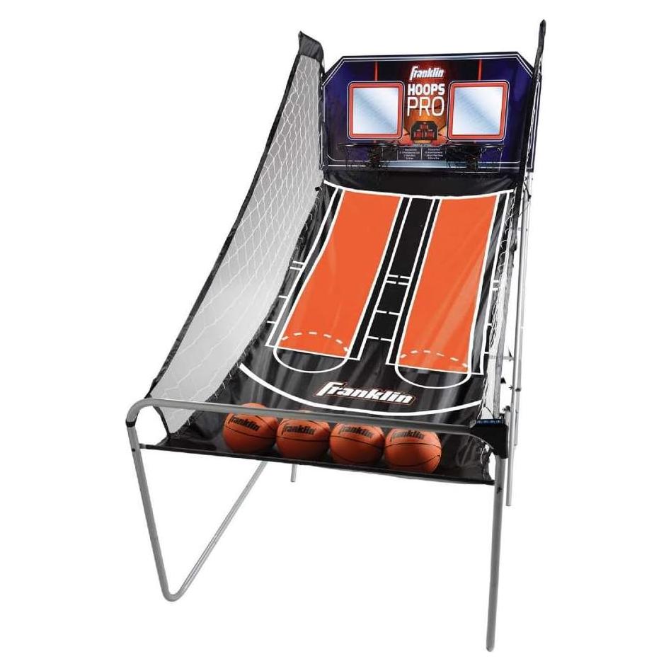 Juego de Baloncesto Doble Franklin Sports - Marcador LED + 4 Balones