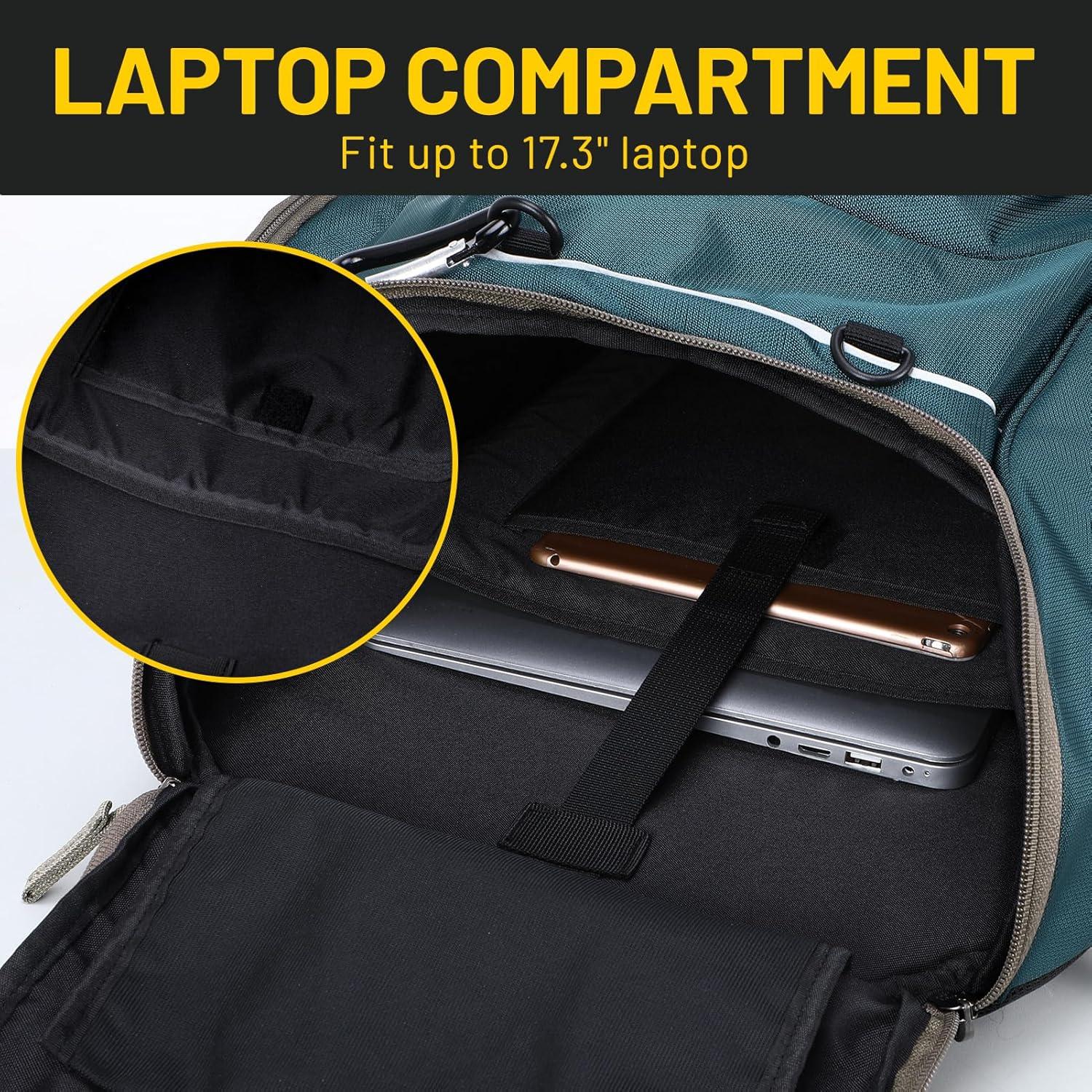 Mochila de Gimnasio MIER 40L con Compartimento para Balón y Zapatos