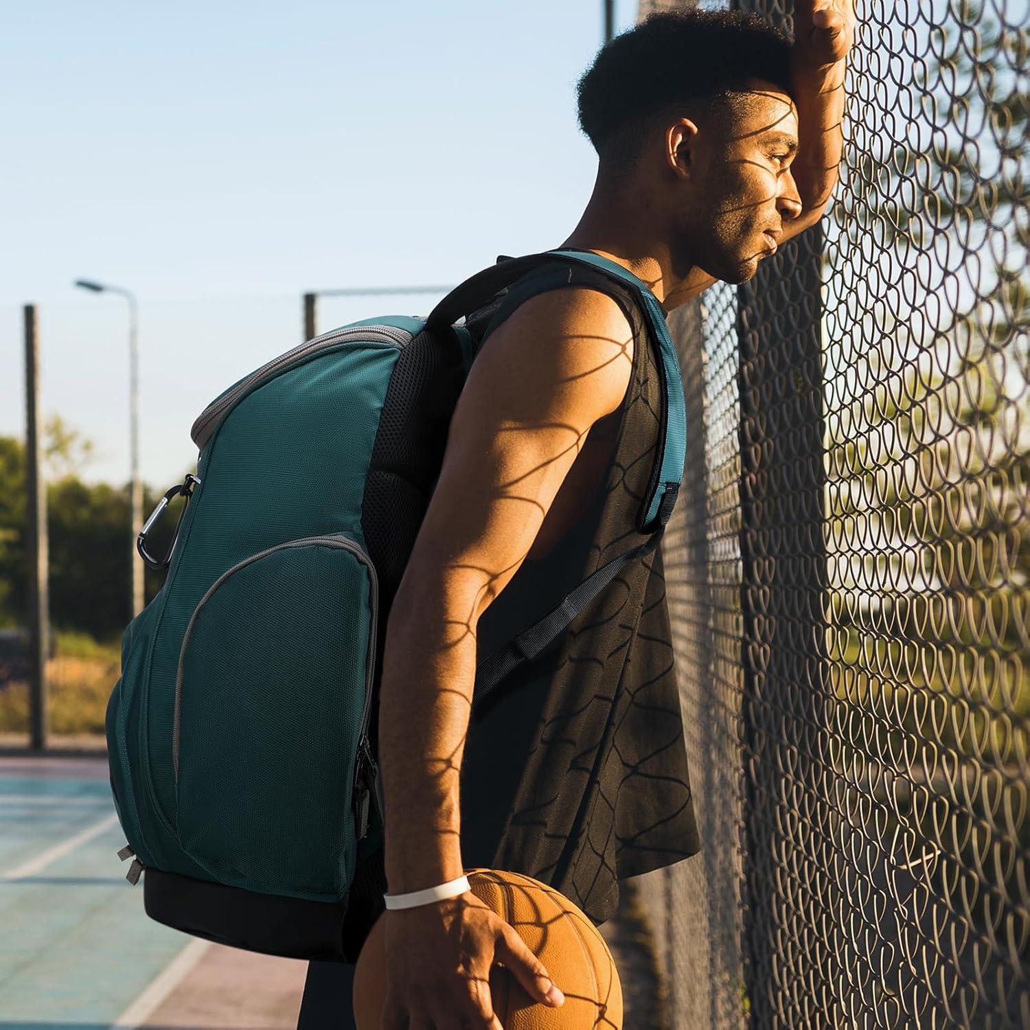 Mochila de Gimnasio MIER 40L con Compartimento para Balón y Zapatos