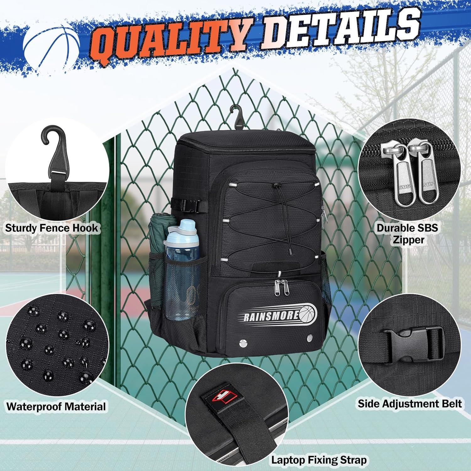 Mochila Deportiva RAINSMORE 45L para Baloncesto y Más