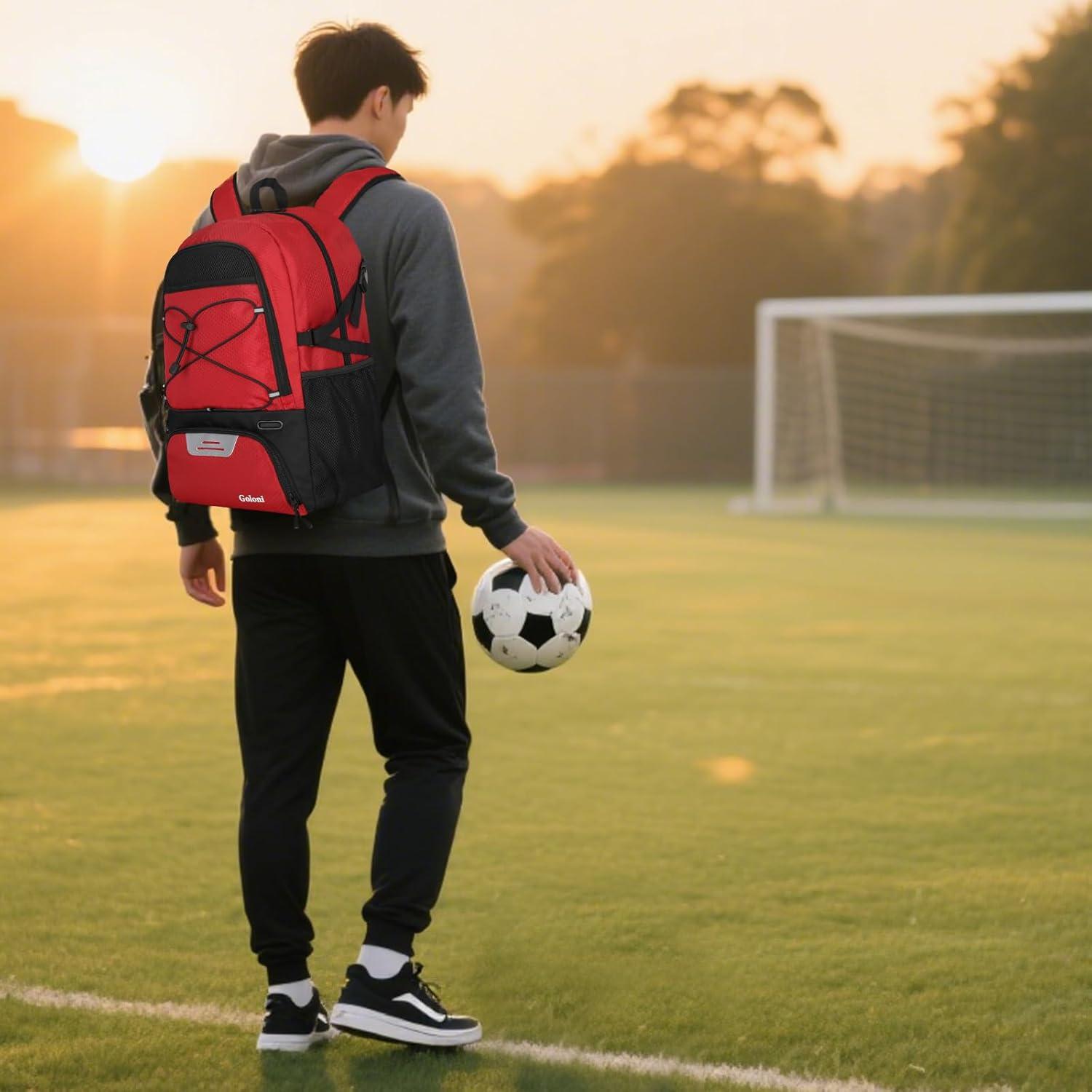Mochila de Fútbol Goloni 30L Resistente al Agua Unisex