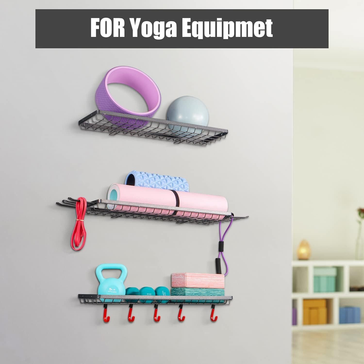 Estante de Almacenamiento Deportivo Mythinglogic 3 Estantes Pared