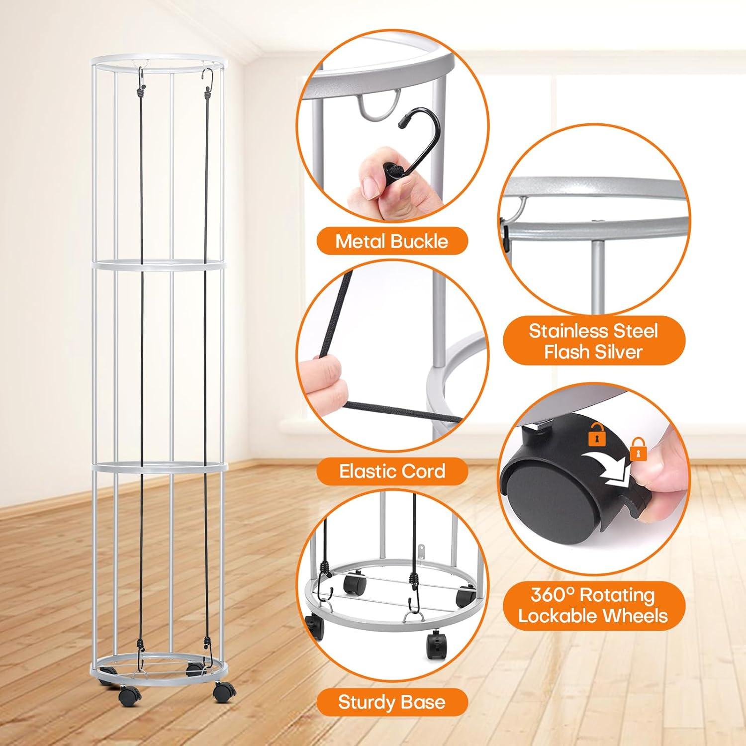 Soporte para Balones Rolitwils 2-en-1 Montaje Pared o Móvil