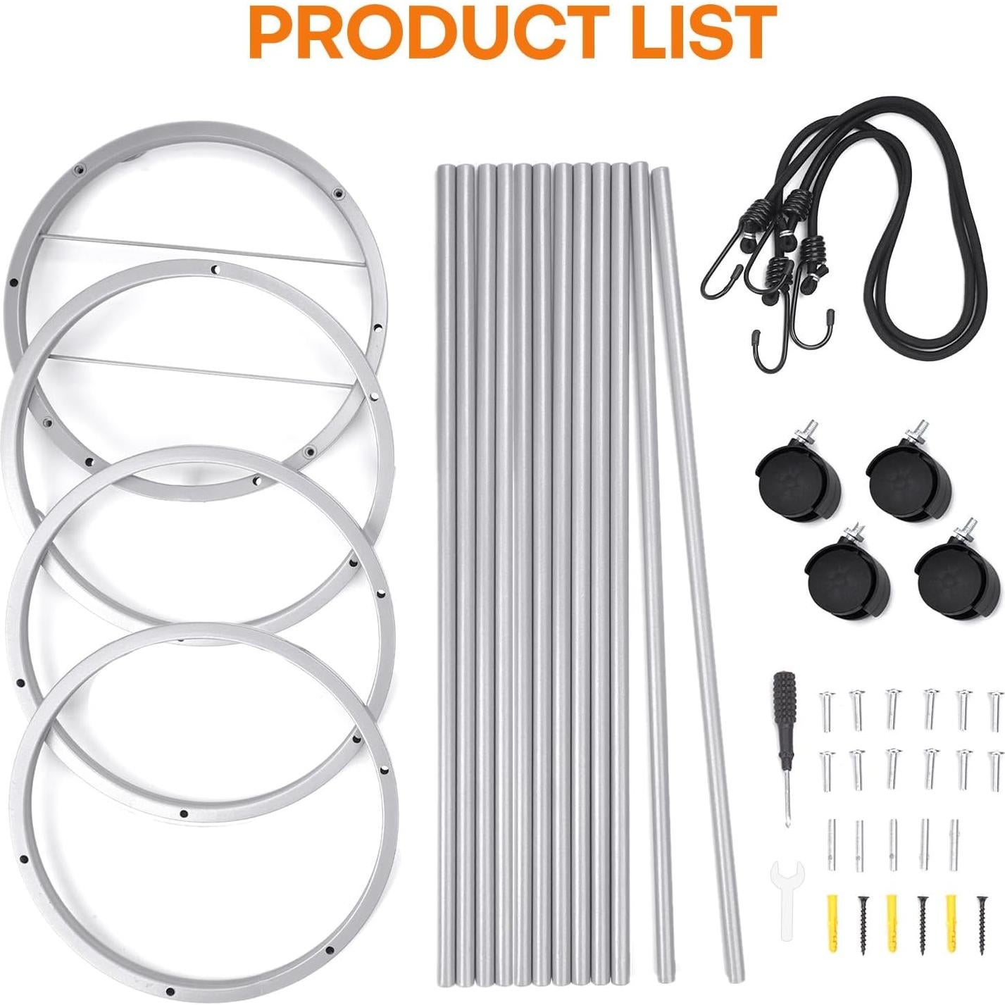 Soporte para Balones Rolitwils 2-en-1 Montaje Pared o Móvil