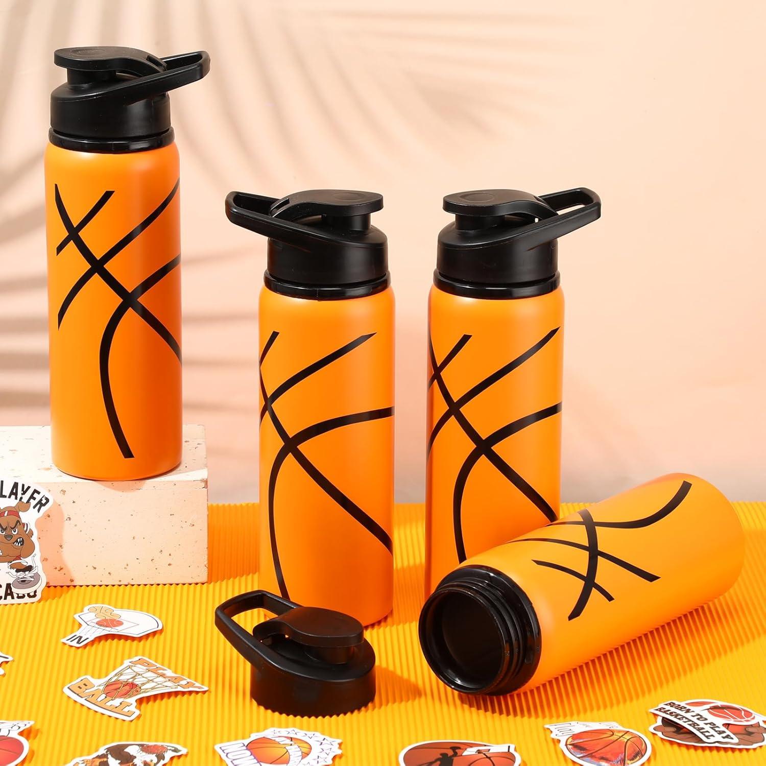 Botellas de Agua Reutilizables Gerrii 600 ml Baloncesto 12 Pcs