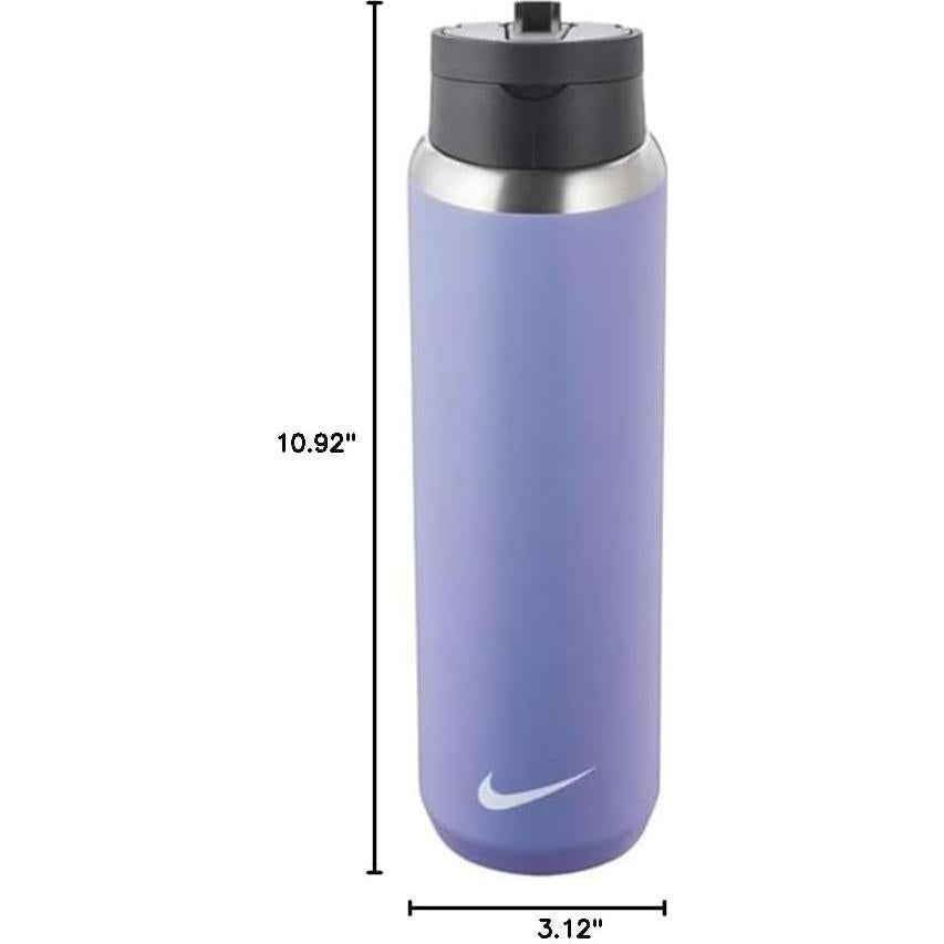 Botella de Acero Inoxidable Nike 700 ml con Tapa de Paja