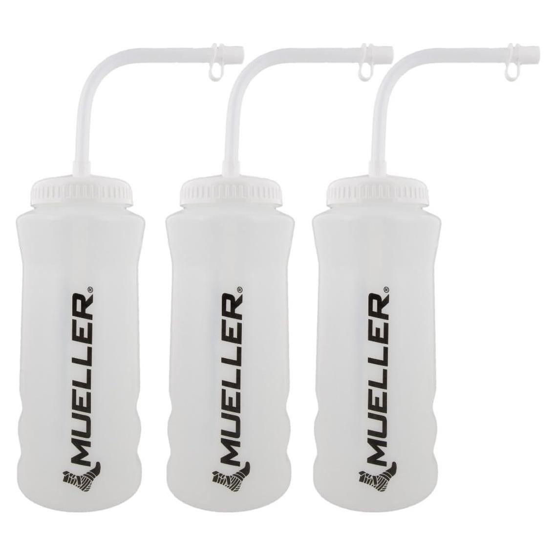 Botellas de Agua Deportivas Mueller 0.95L con Pajilla - Paquete de 3