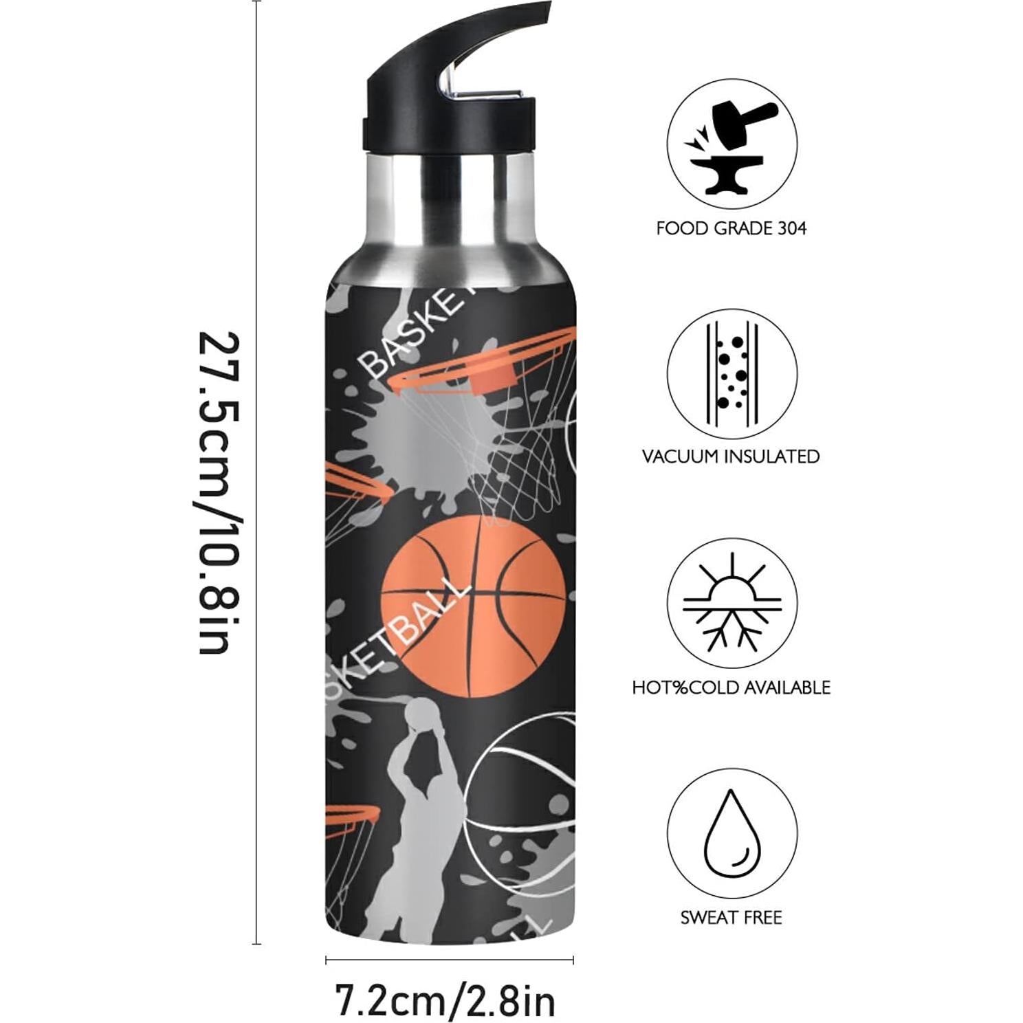 Botella de Agua Termo AUUXVA 600ml Acero Inoxidable Aislada